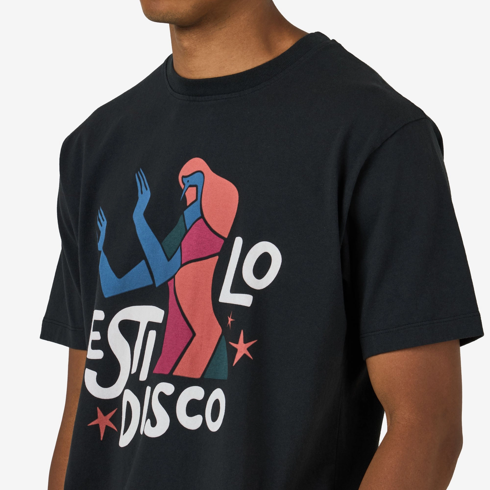 volleyball venue by Parra El Stilo Disco T-Shirt Black