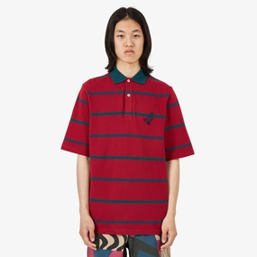 by Parra Fancy Goose Polo Shirt / Red Soft Material