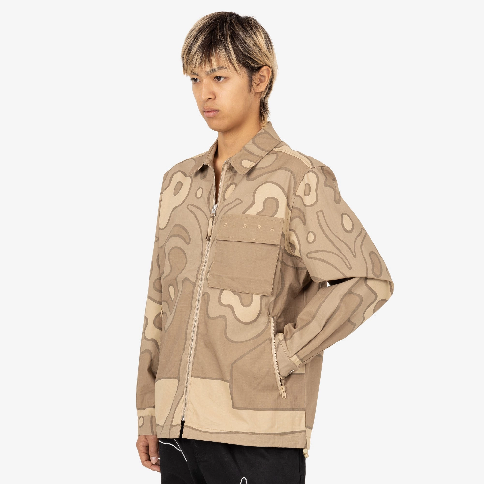 by Parra Fruit Tree Camo Shirt / Tan Youthful Vibe