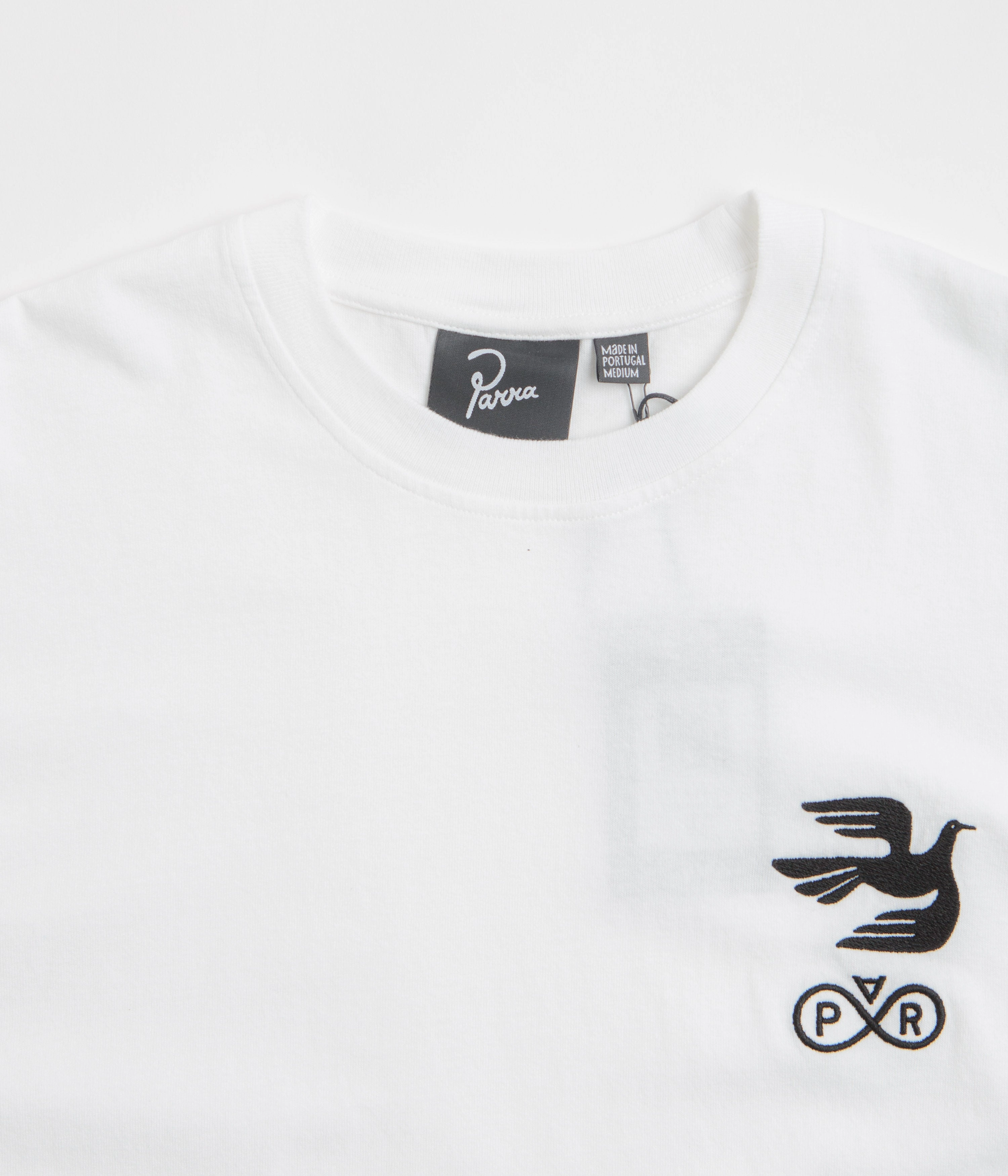 by Parra Infinite Bird Logo T-Shirt - White Outdoor Event