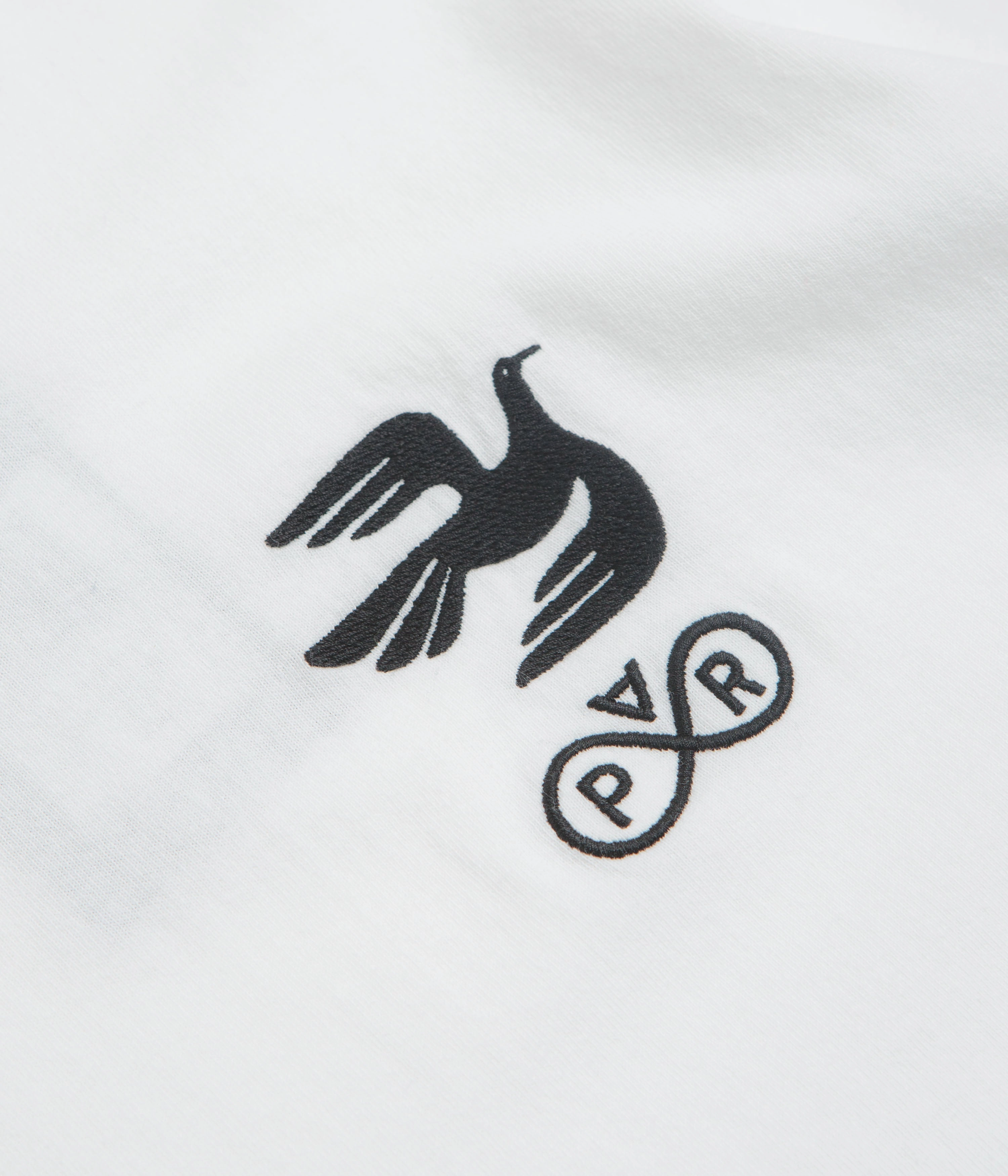Airflow Enhanced Back Panel wedding event by Parra Infinite Bird Logo T-Shirt - White