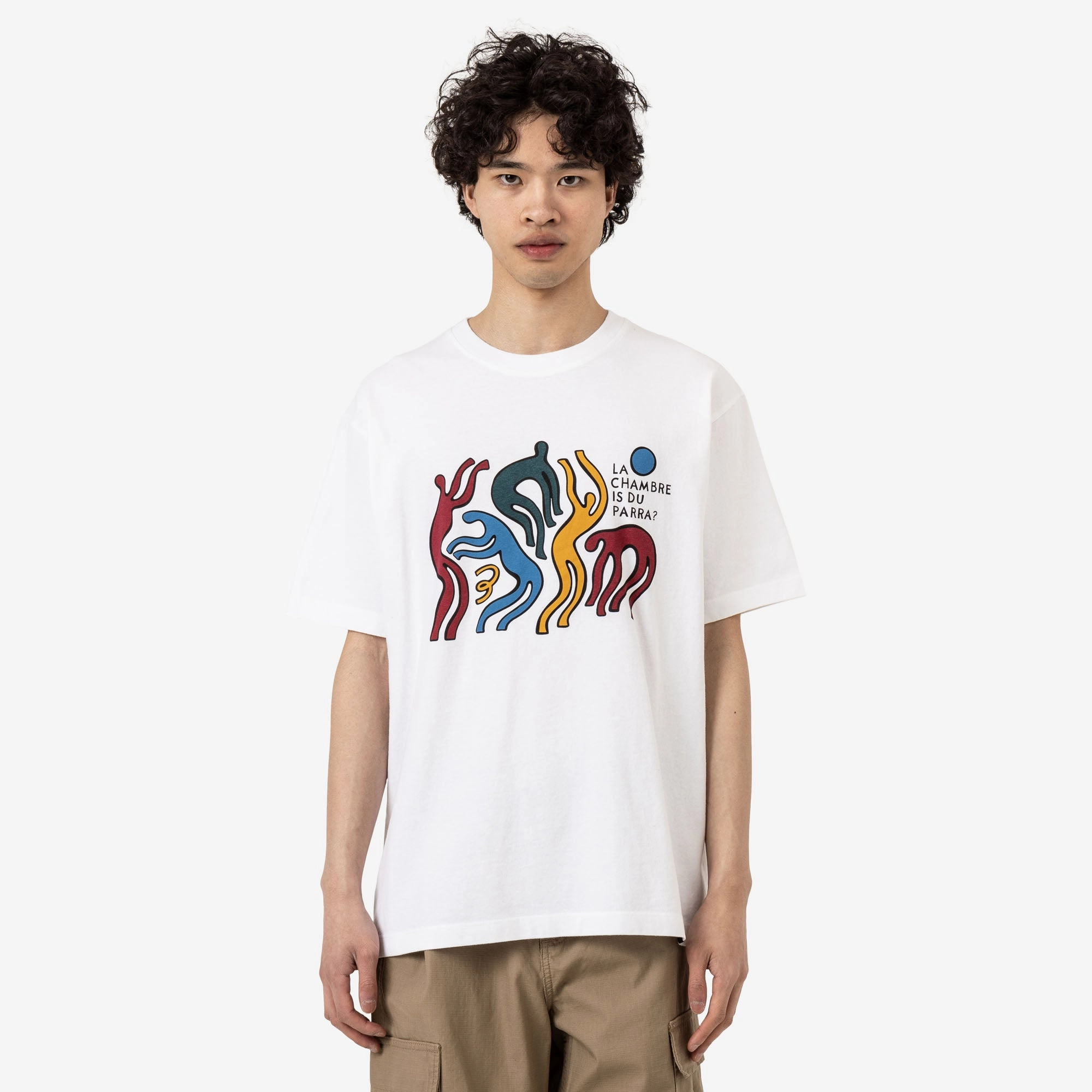 Bootcut Sustainable by Parra La Chambre Nuit T-Shirt White