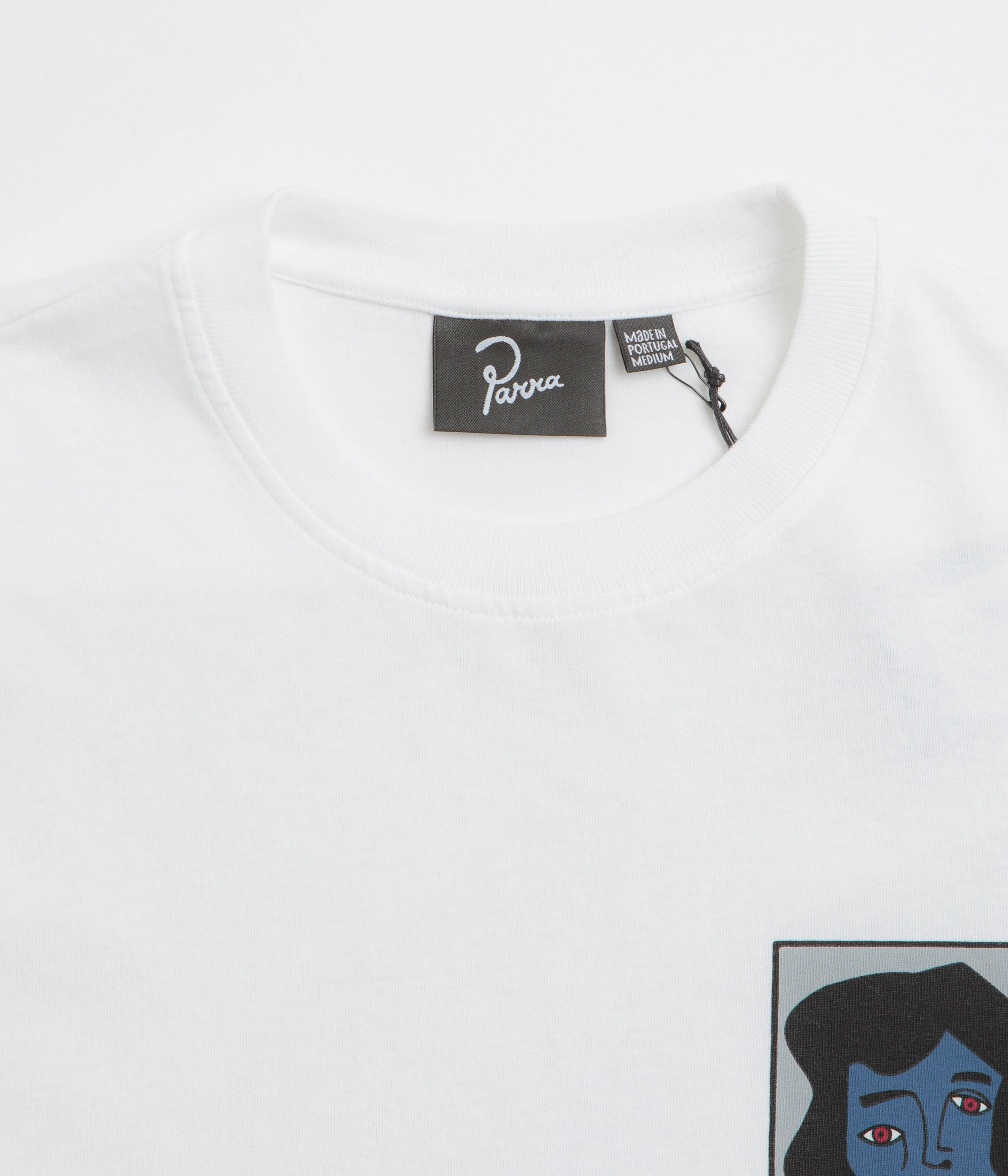Thermoregulating Technology narrow hem by Parra Nothing Please T-Shirt - White