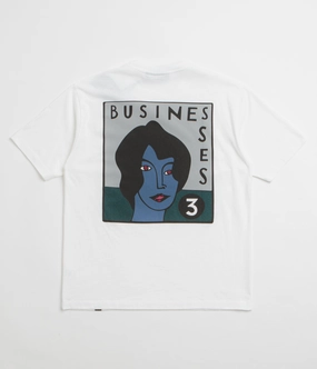 camping clothes Long Lasting Color Retention by Parra Nothing Please T-Shirt - White