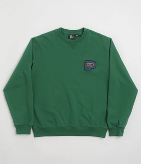 Comfy Outfit Fresh Chic by Parra Repeat Pea Crewneck Sweatshirt - Green