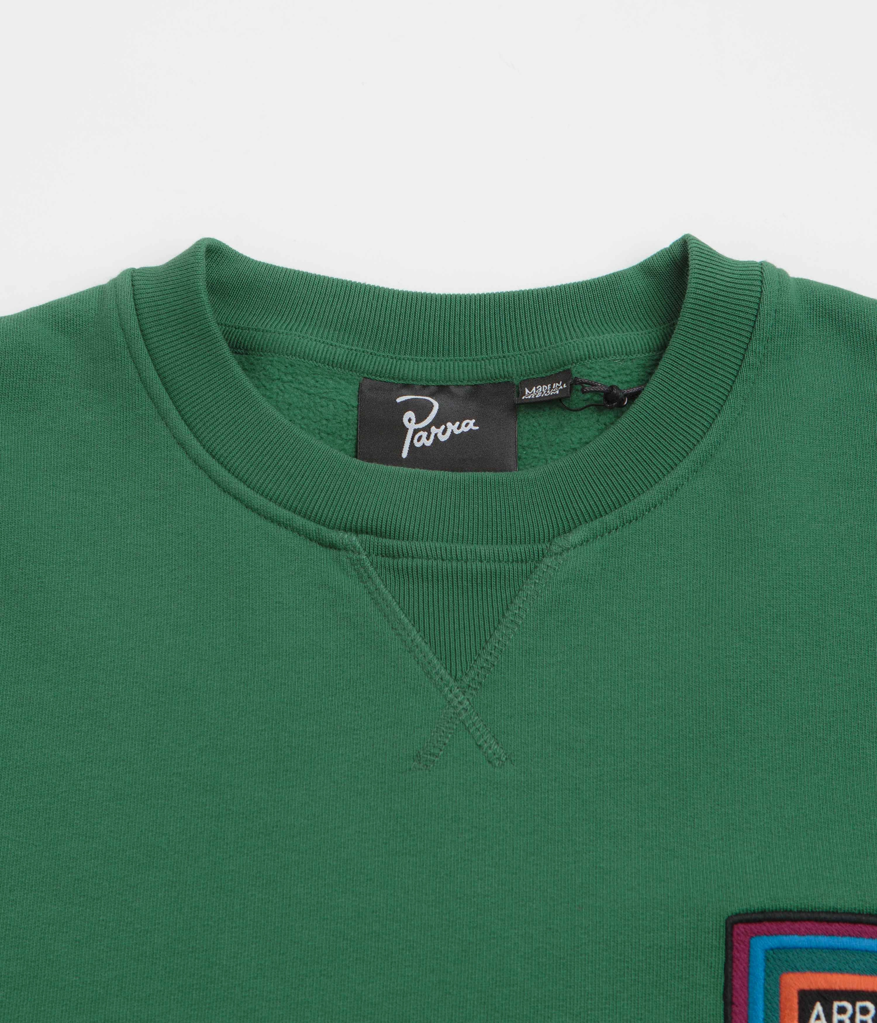 Soft Layers gemstone accents by Parra Repeat Pea Crewneck Sweatshirt - Green