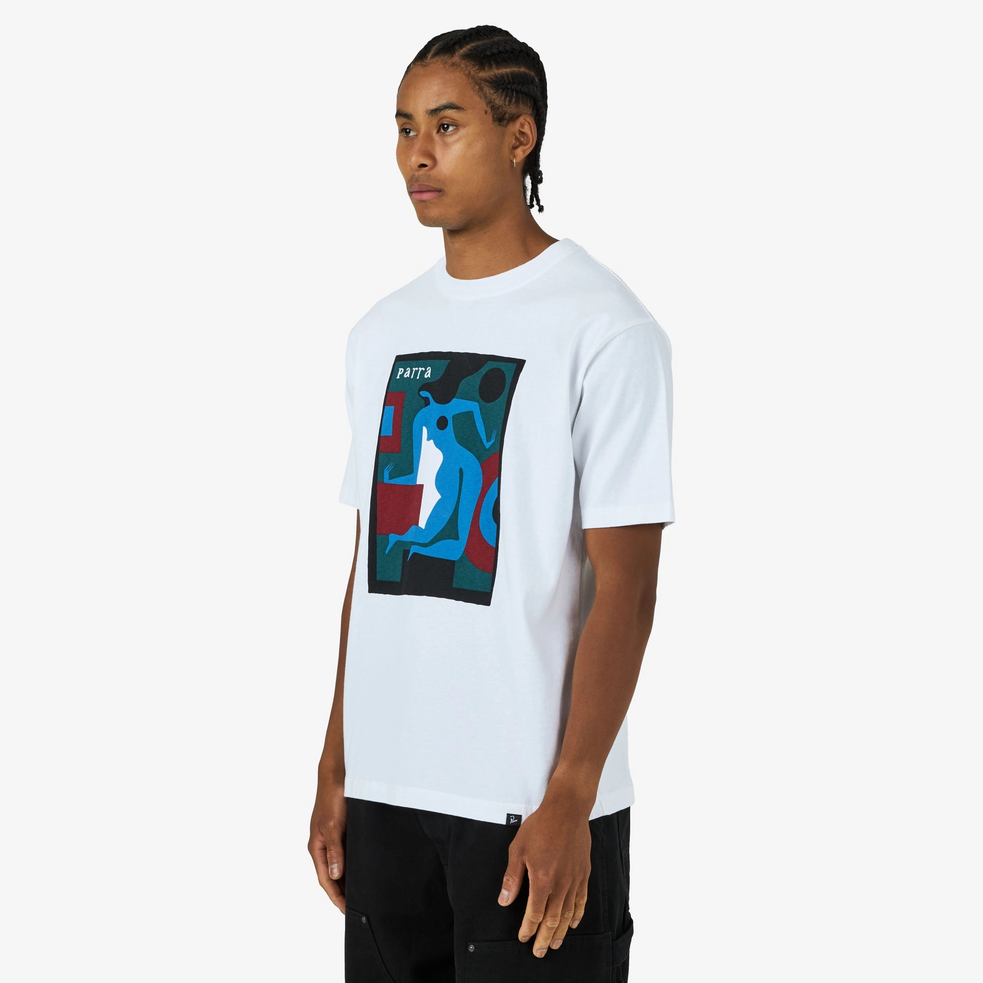 by Parra Room Fever T-Shirt White pocket