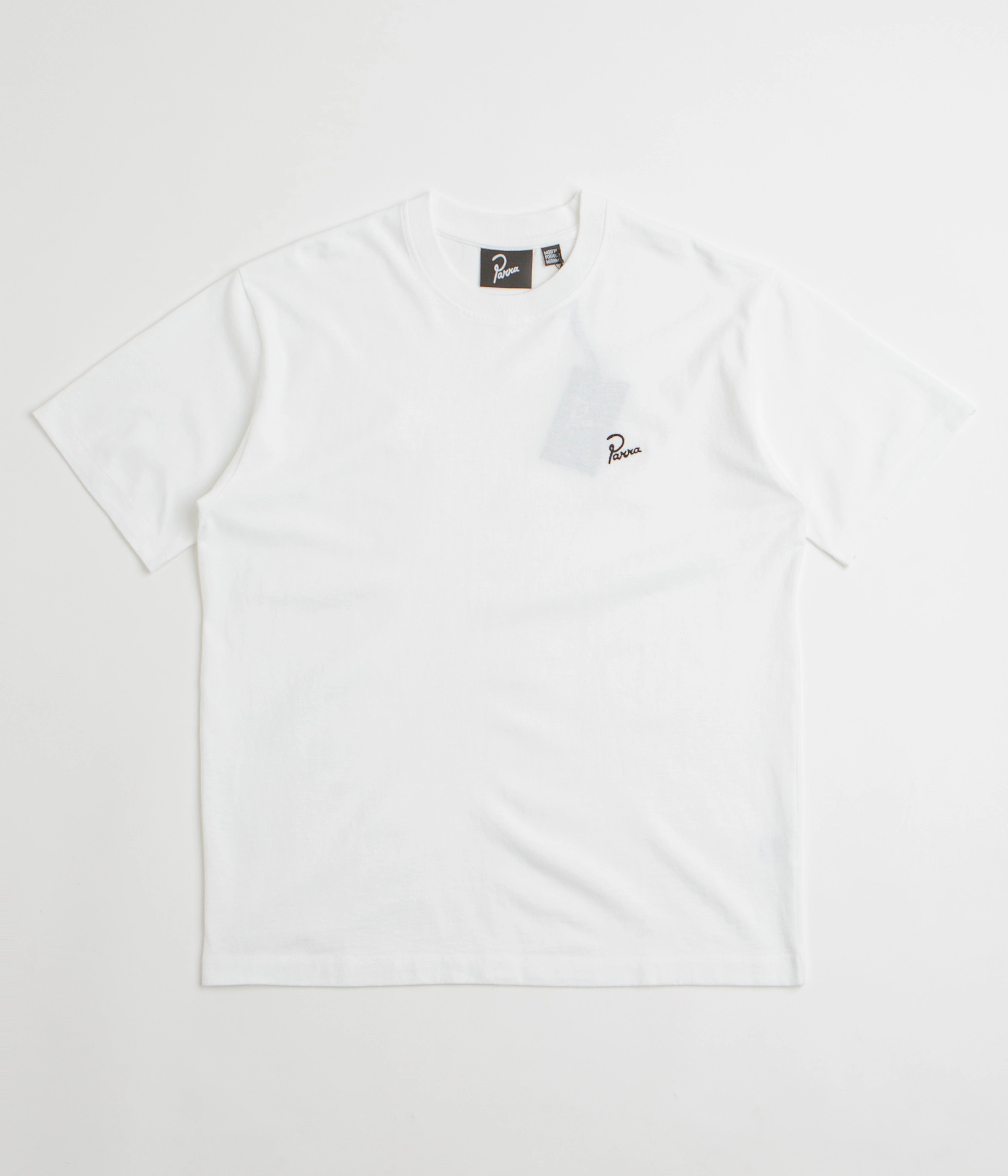 by Parra Signature T-Shirt - White Tapered Organic Cotton