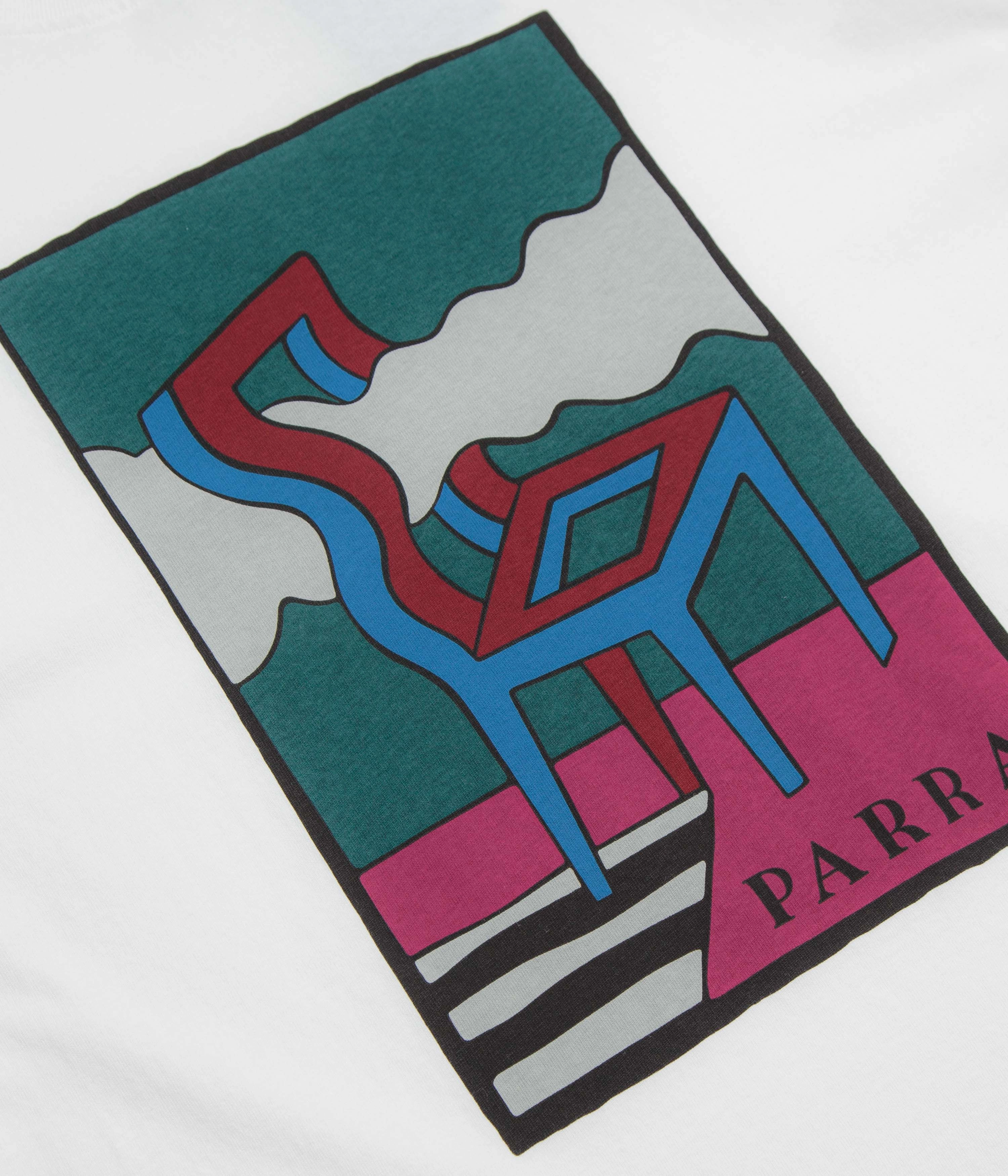 countryside Minimalist Design by Parra Smoke Chair T-Shirt - White