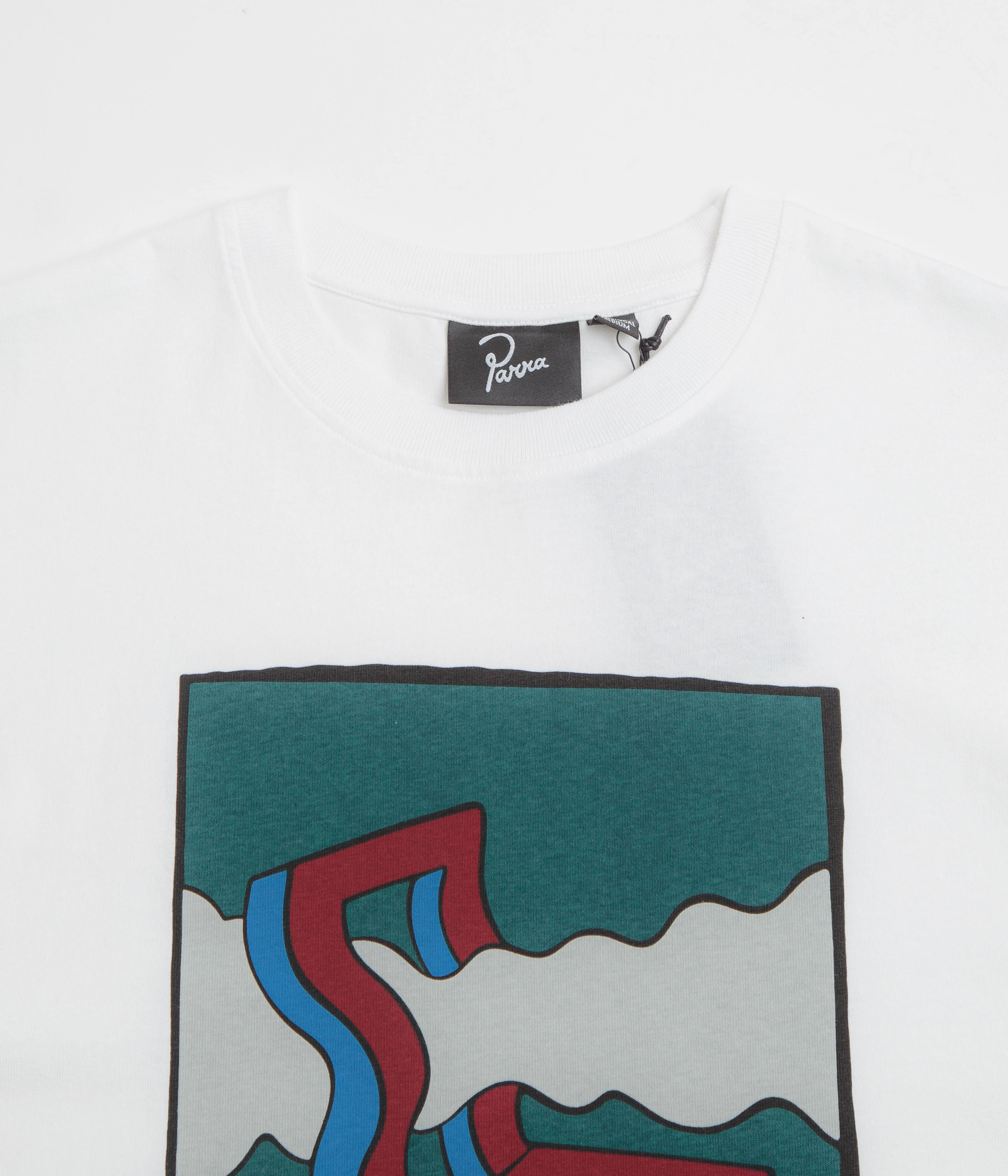 by Parra Smoke Chair T-Shirt - White narrow hem Base Layer