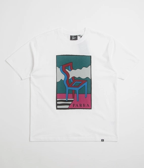 by Parra Smoke Chair T-Shirt - White low demand