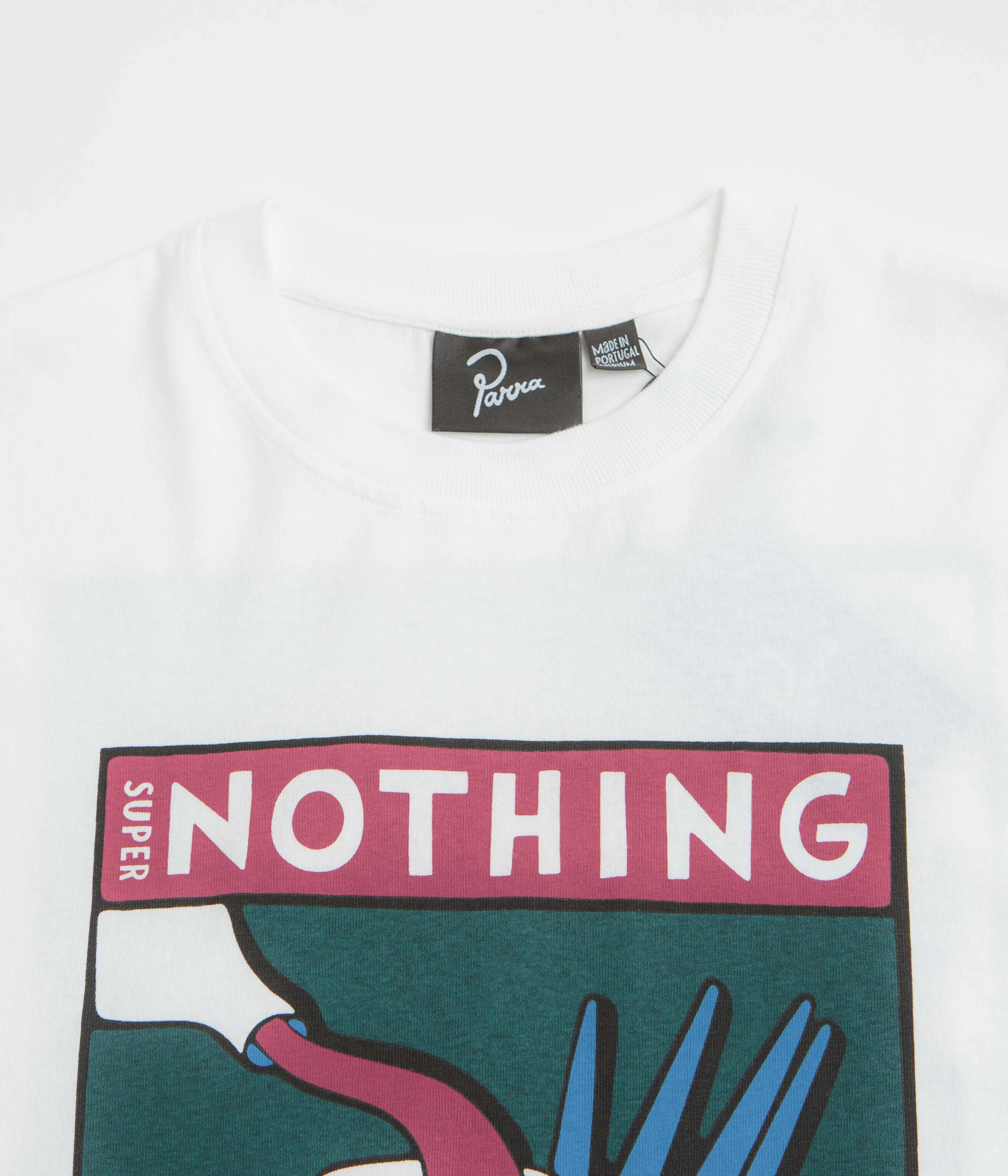 Washable material Indoor clothing by Parra Super Nothing T-Shirt - White