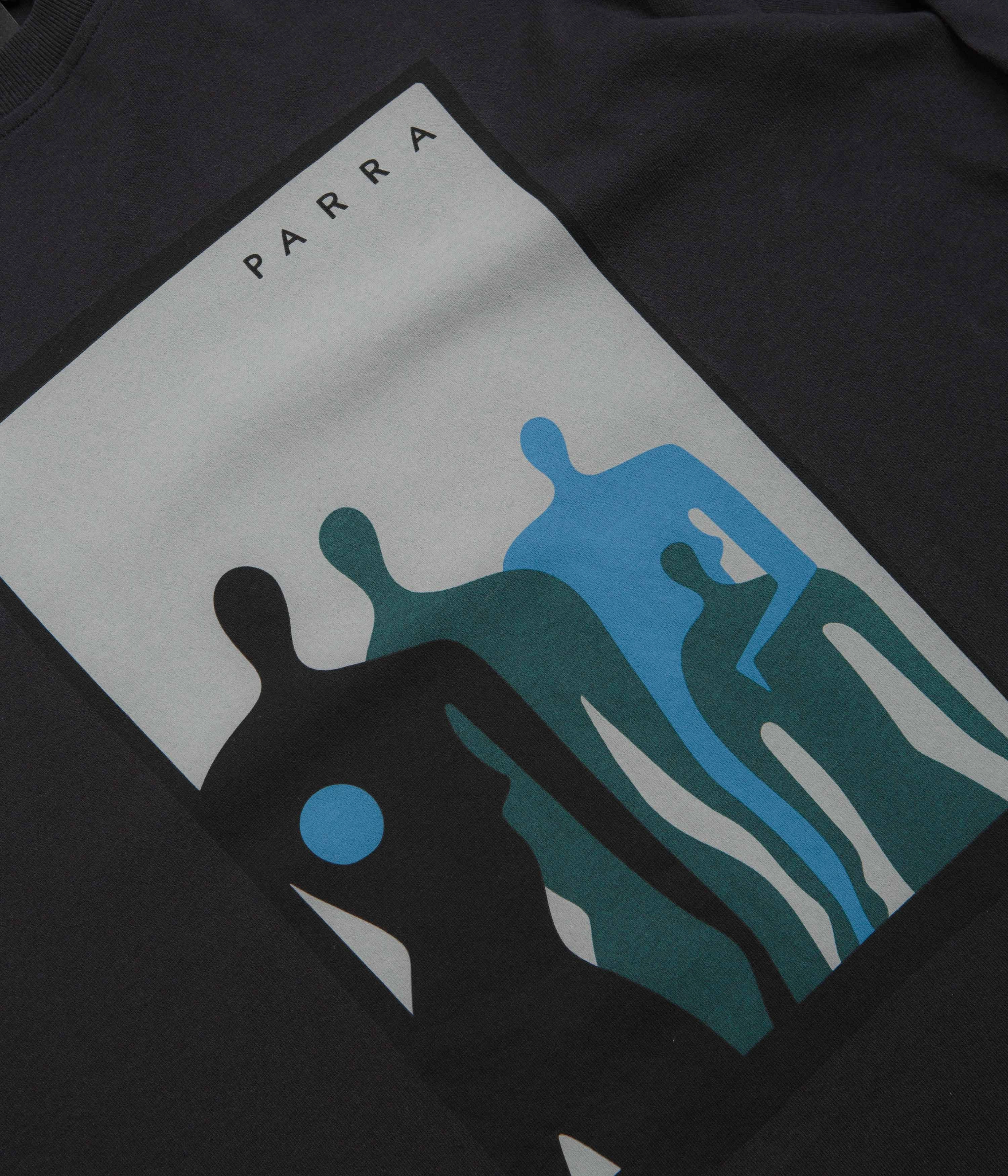 by Parra The Visitors Long Sleeve T-Shirt - Black custom-made indoor climate