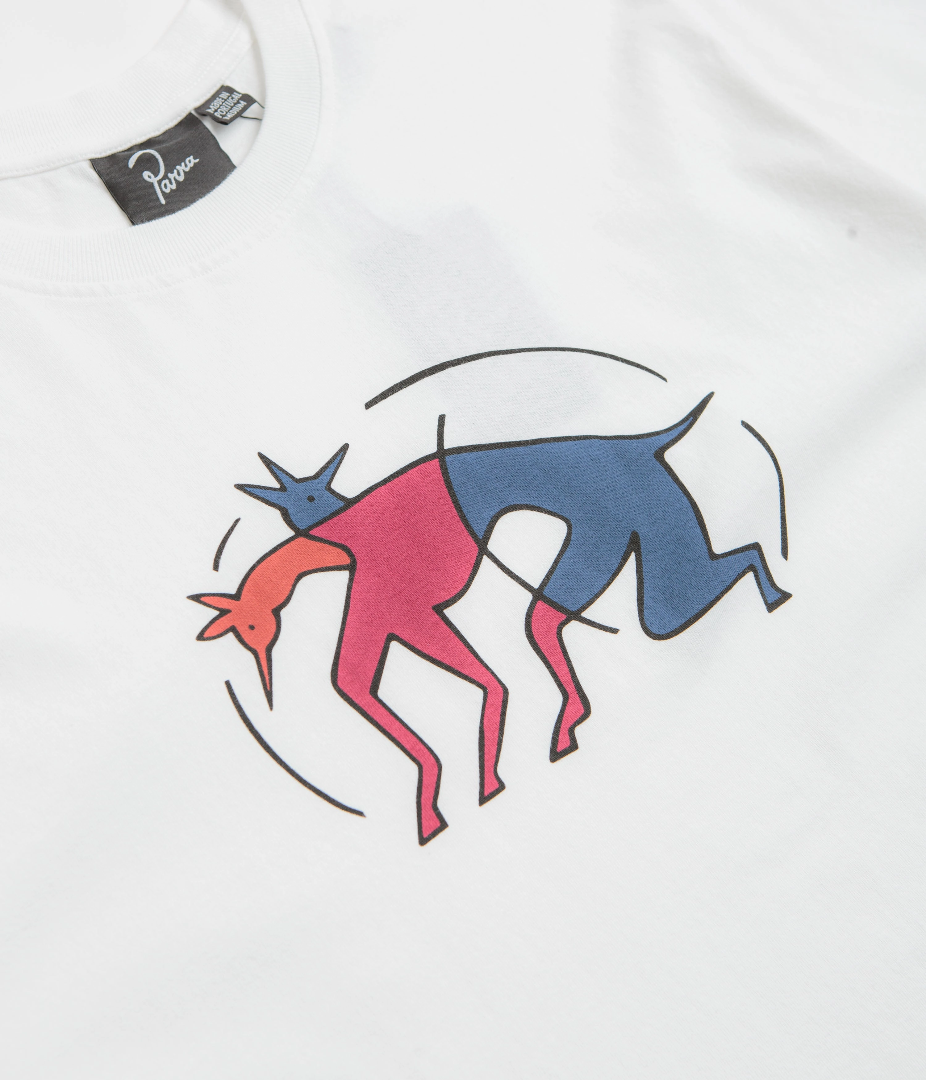 by Parra The Zoomies T-Shirt - White Breathable Mesh Panels