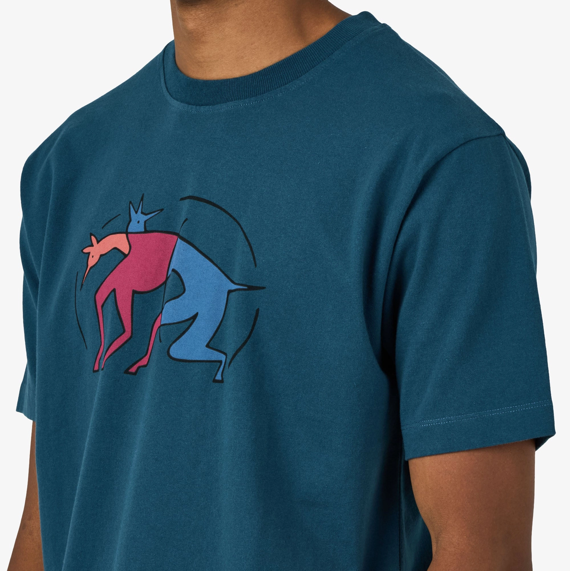 by Parra The Zoomies T-Shirt Mallard Green cotton shirt cycling event