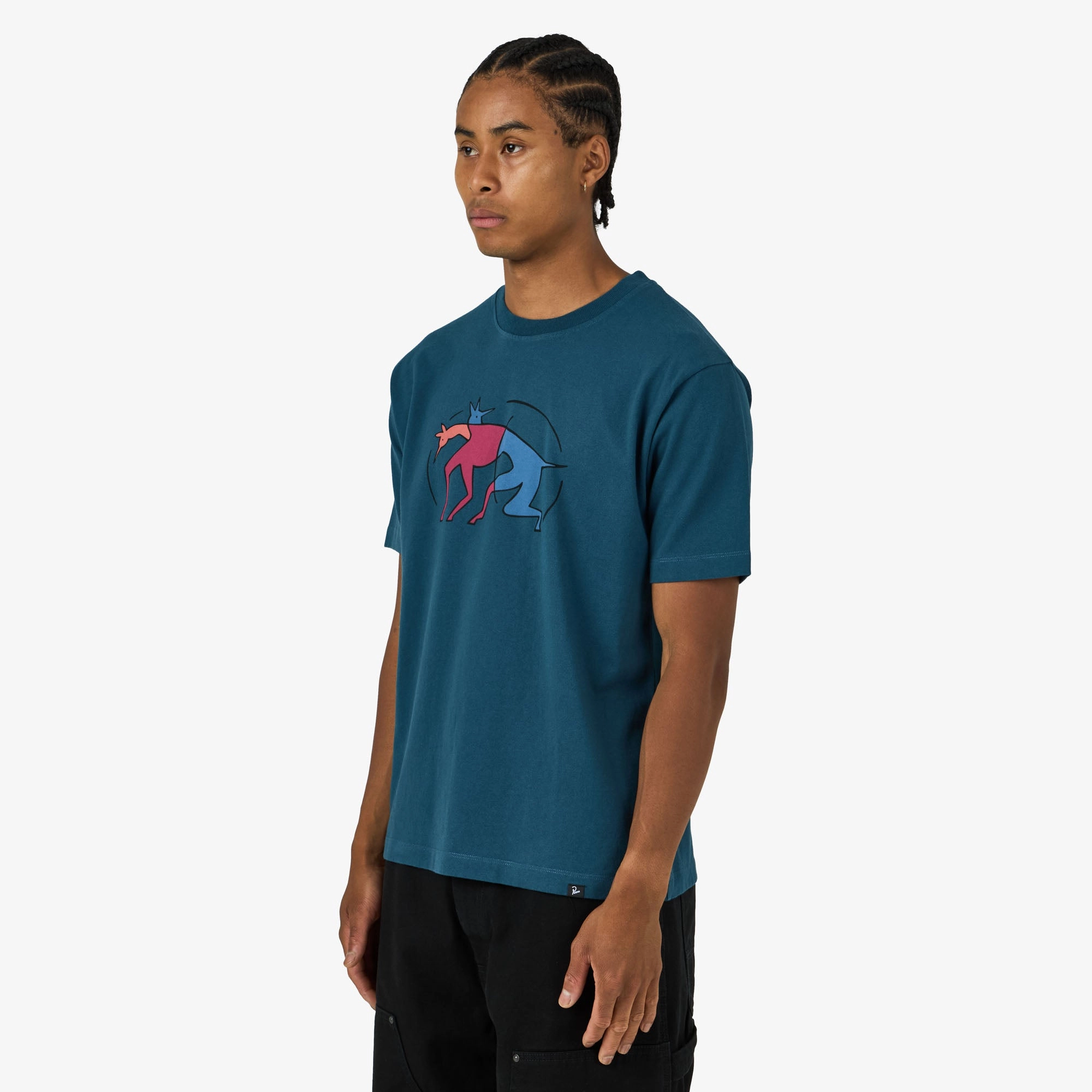 by Parra The Zoomies T-Shirt Mallard Green Beach Wear