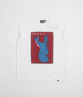 by Parra Vertical Horse T-Shirt - White Snowy day Tagless Neck Design