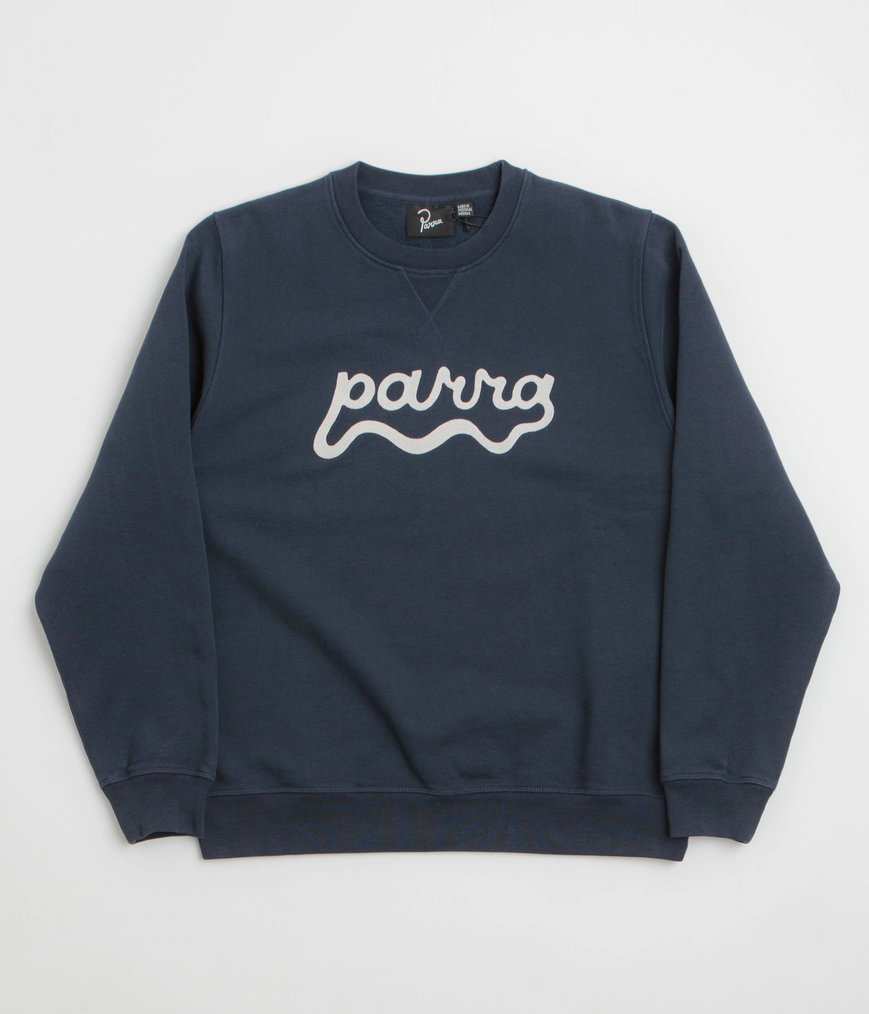 by Parra Water Wave Logo Crewneck Sweatshirt - Navy Blue product pricing Weekend Active