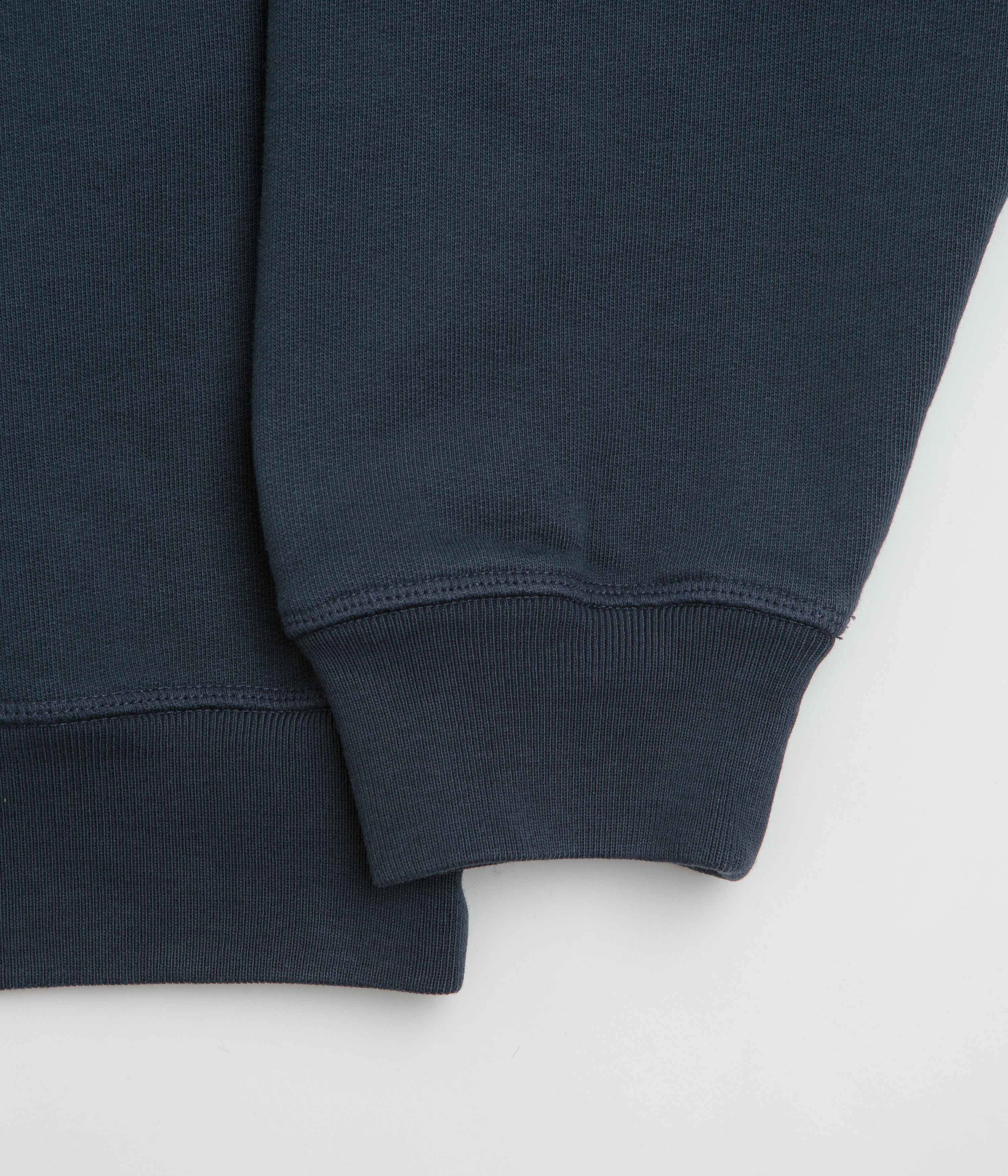 by Parra Water Wave Logo Crewneck Sweatshirt - Navy Blue Timeless Comfort