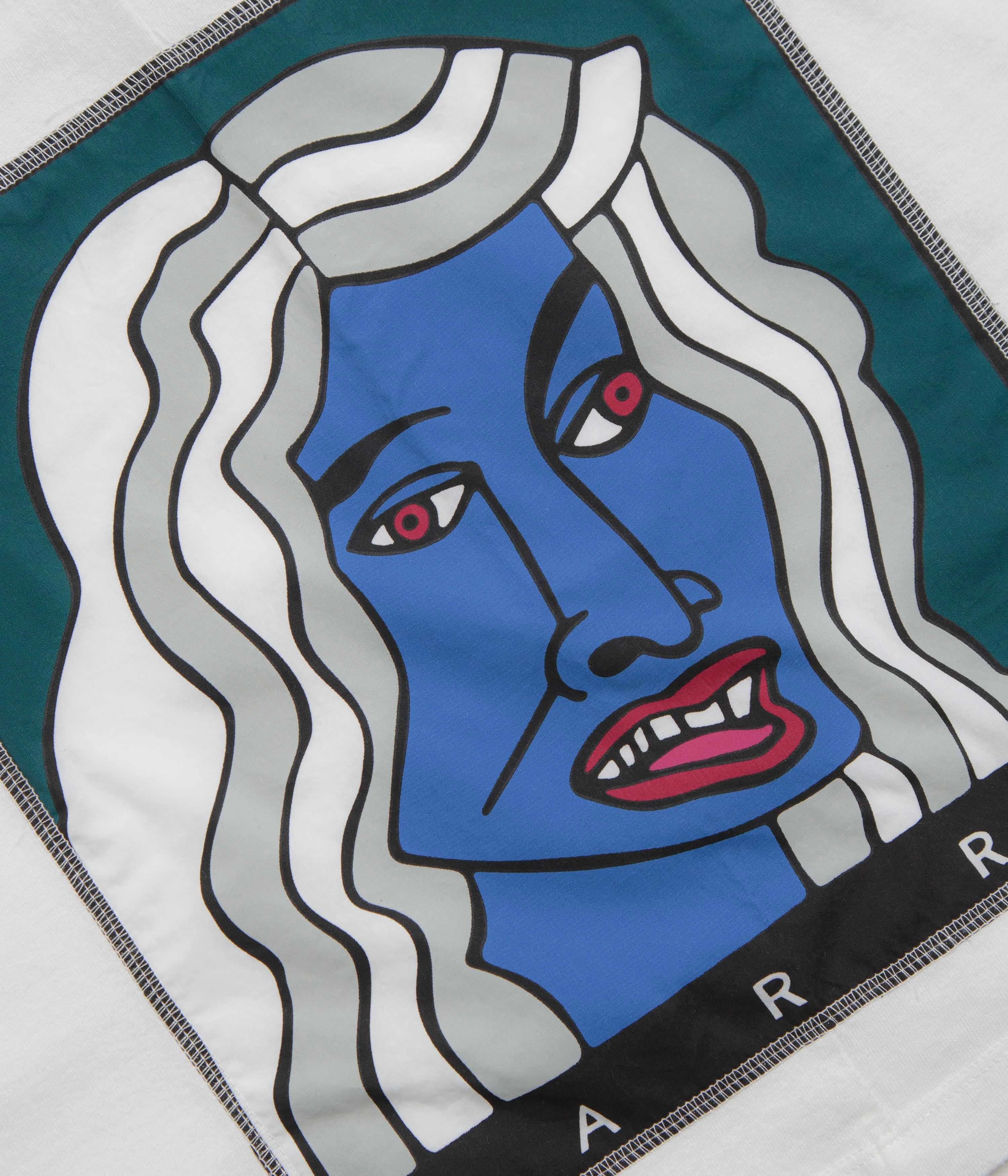 by Parra Your Face Long Sleeve T-Shirt - White male clothing Bow