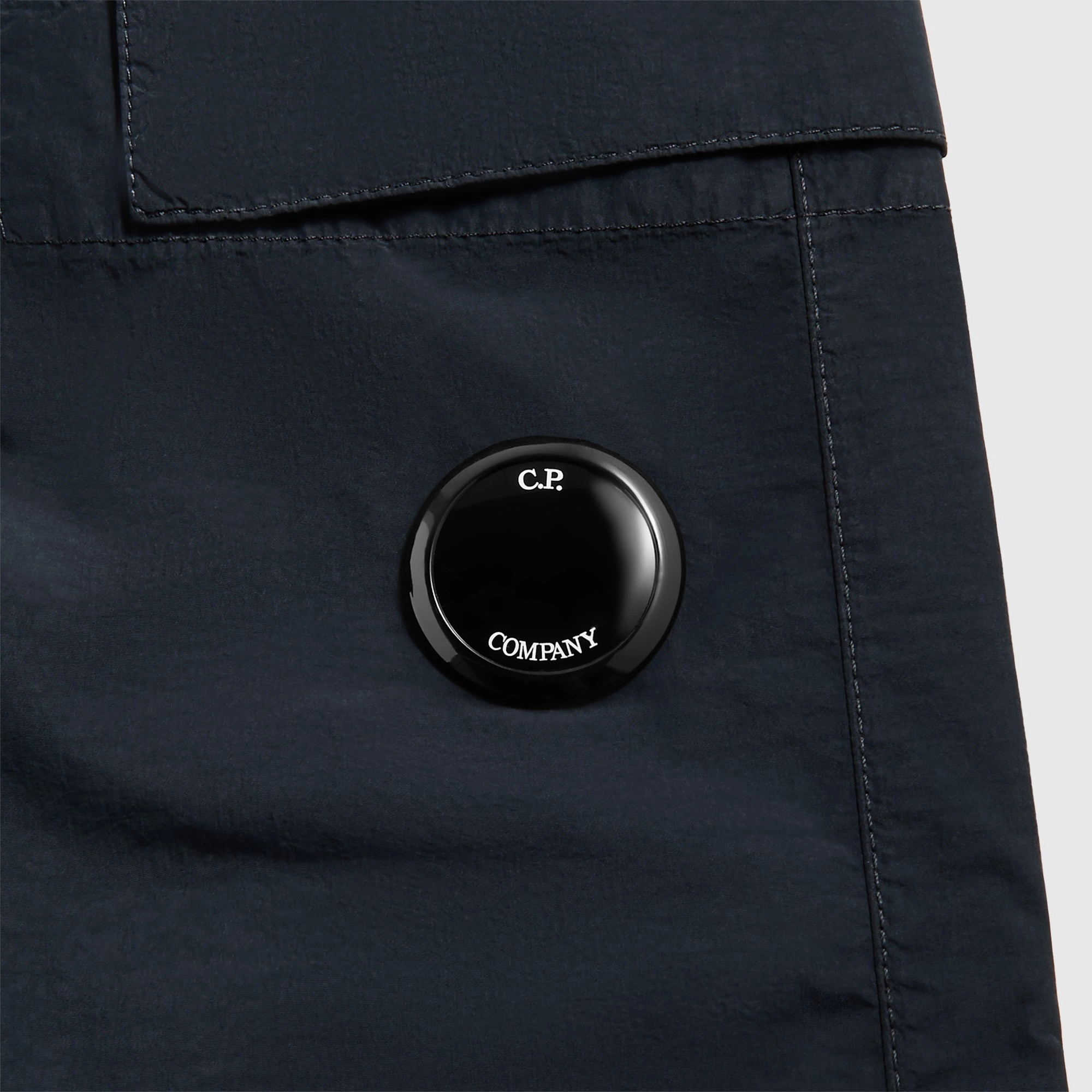 C.P. Company Flatt Nylon Oversize Pants - Total Eclipse Tailored Silhouette Relaxed Comfort Wear