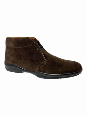Bally Milkom 6209552 Men's Coffee Calf Suede Leather Boots Cold   Resistant Comfortable Style