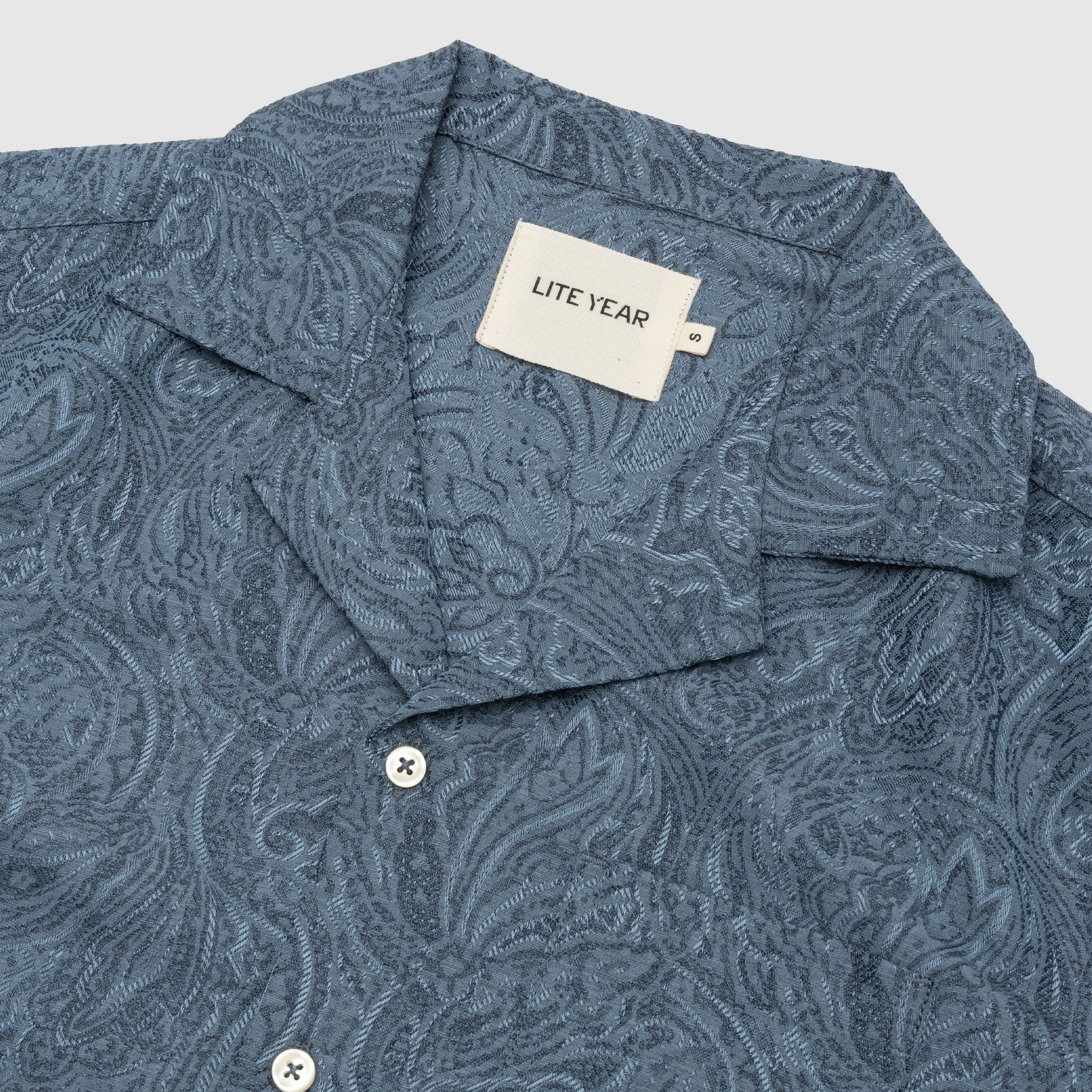 Pocket Detail Pullover Design CAMP COLLAR S/S SHIRT