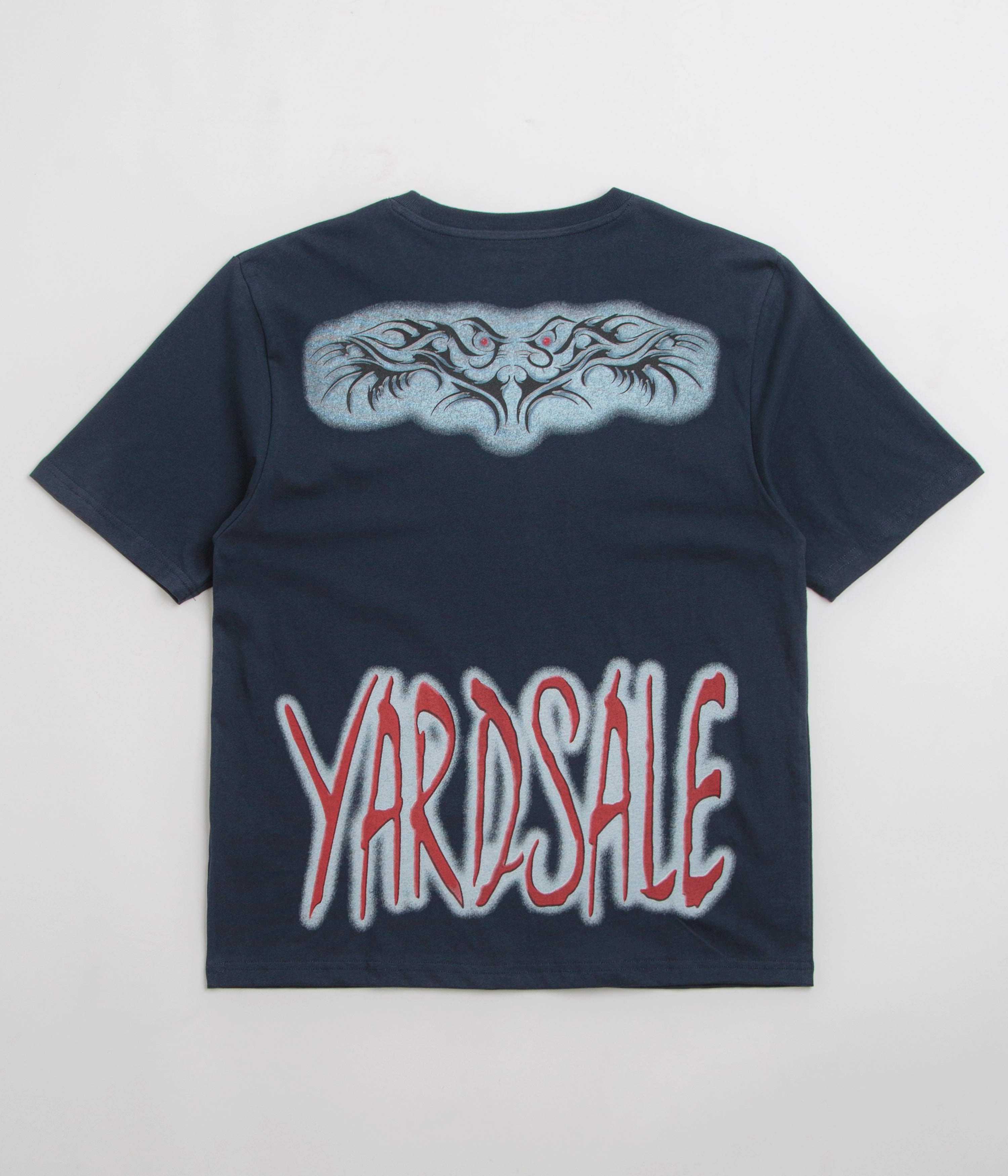 ruching Tassel accents Yardsale Grudge T-Shirt - Navy