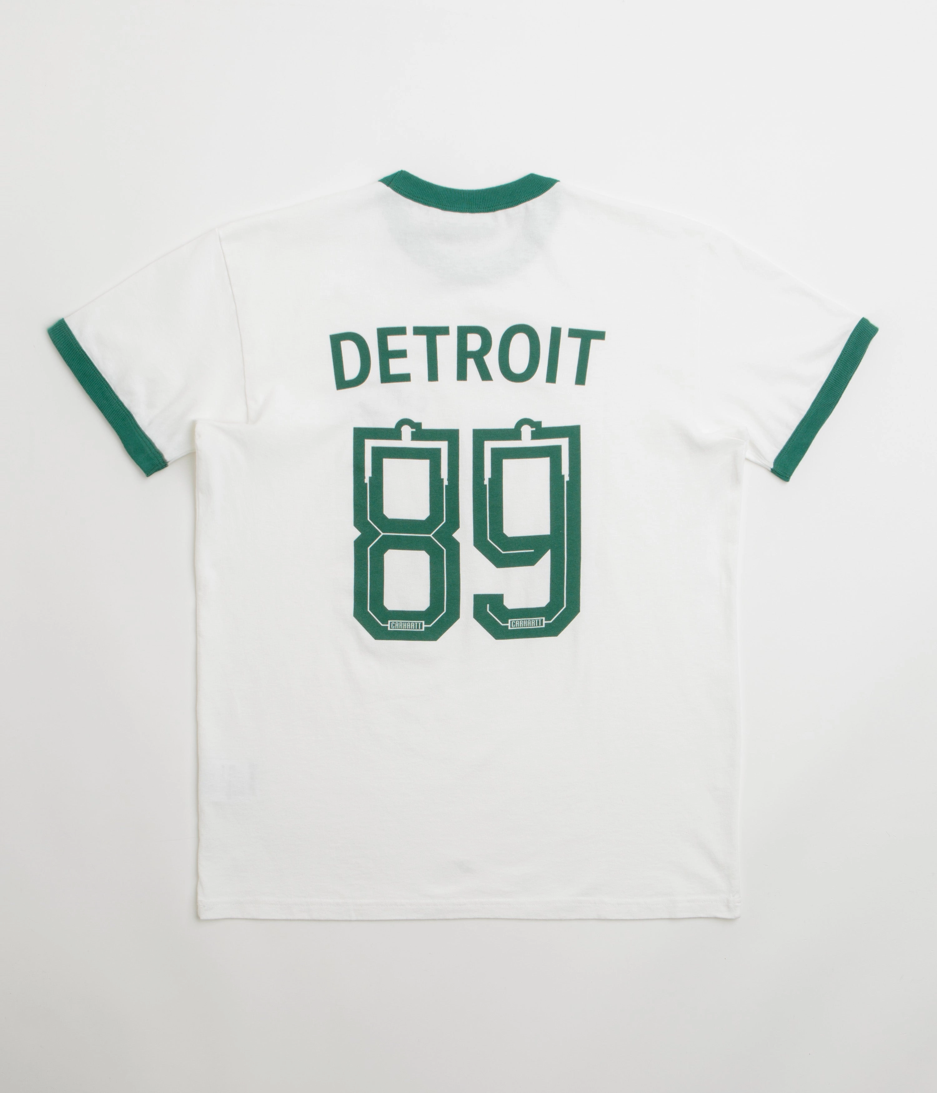 Carhartt 89 Ringer T-Shirt - White / Rainforest rugby event leggings silhouette