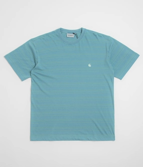 Carhartt Brodine T-Shirt - Brodine Stripe / Saguaro men