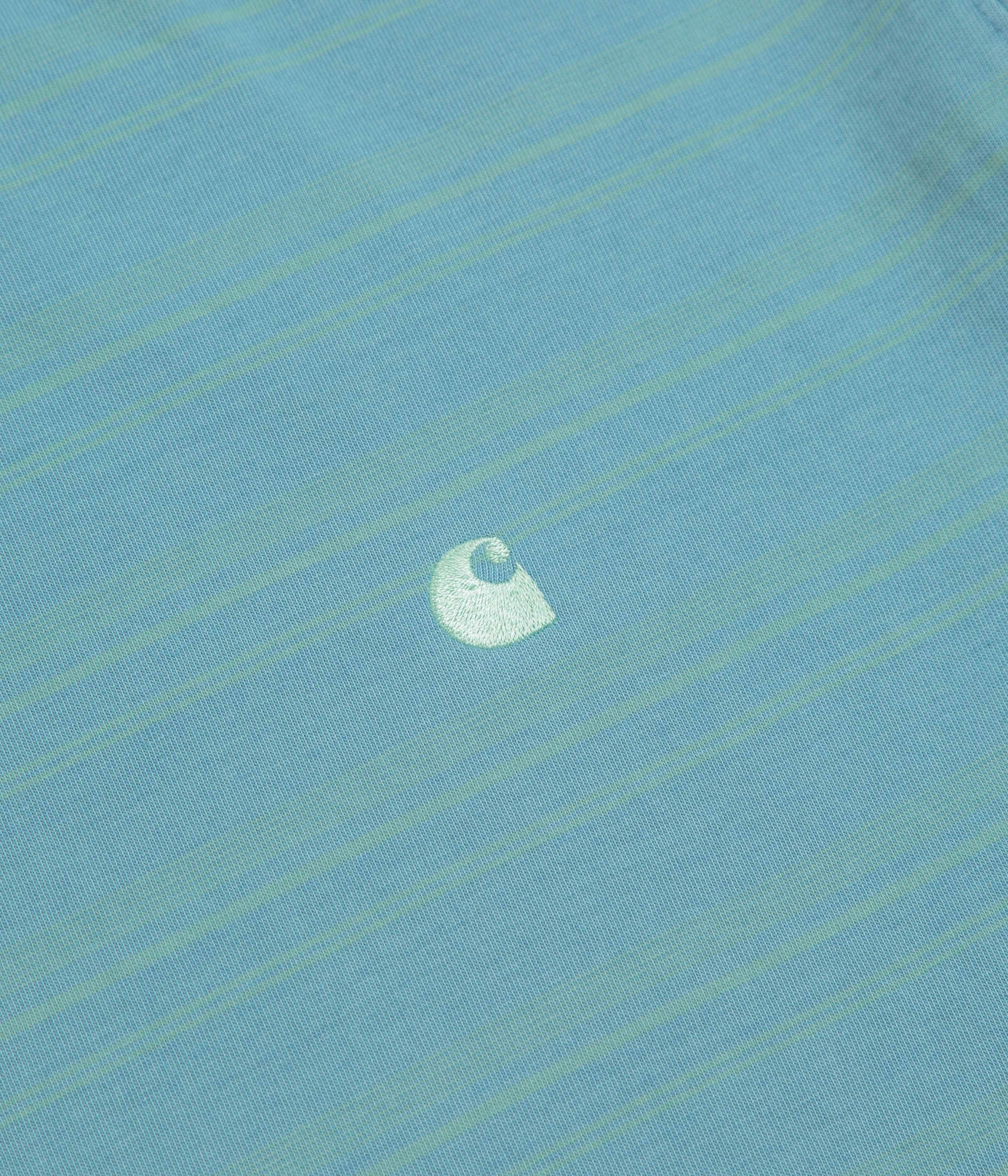 office event rugby event Carhartt Brodine T-Shirt - Brodine Stripe / Saguaro