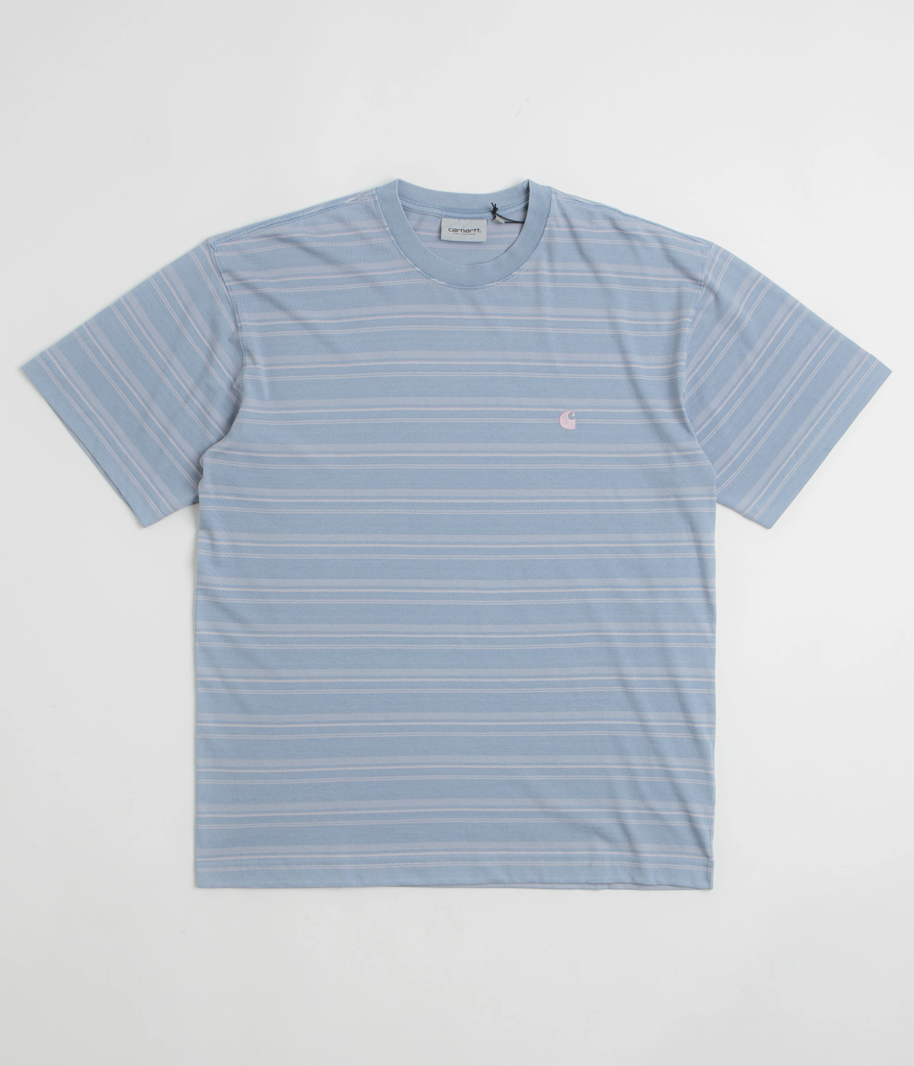 Carhartt Brodine T-Shirt - Brodine Stripe / Sorrent garden venue