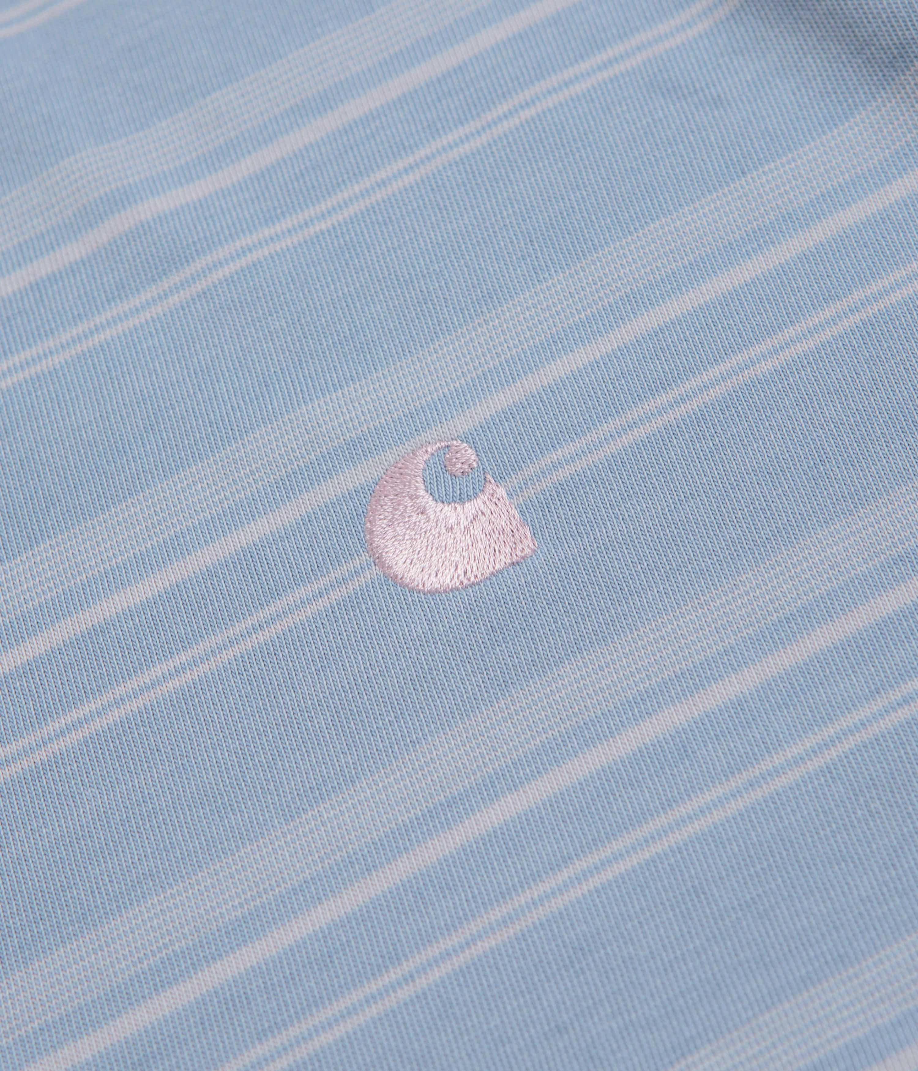 Carhartt Brodine T-Shirt - Brodine Stripe / Sorrent Square Neck running venue