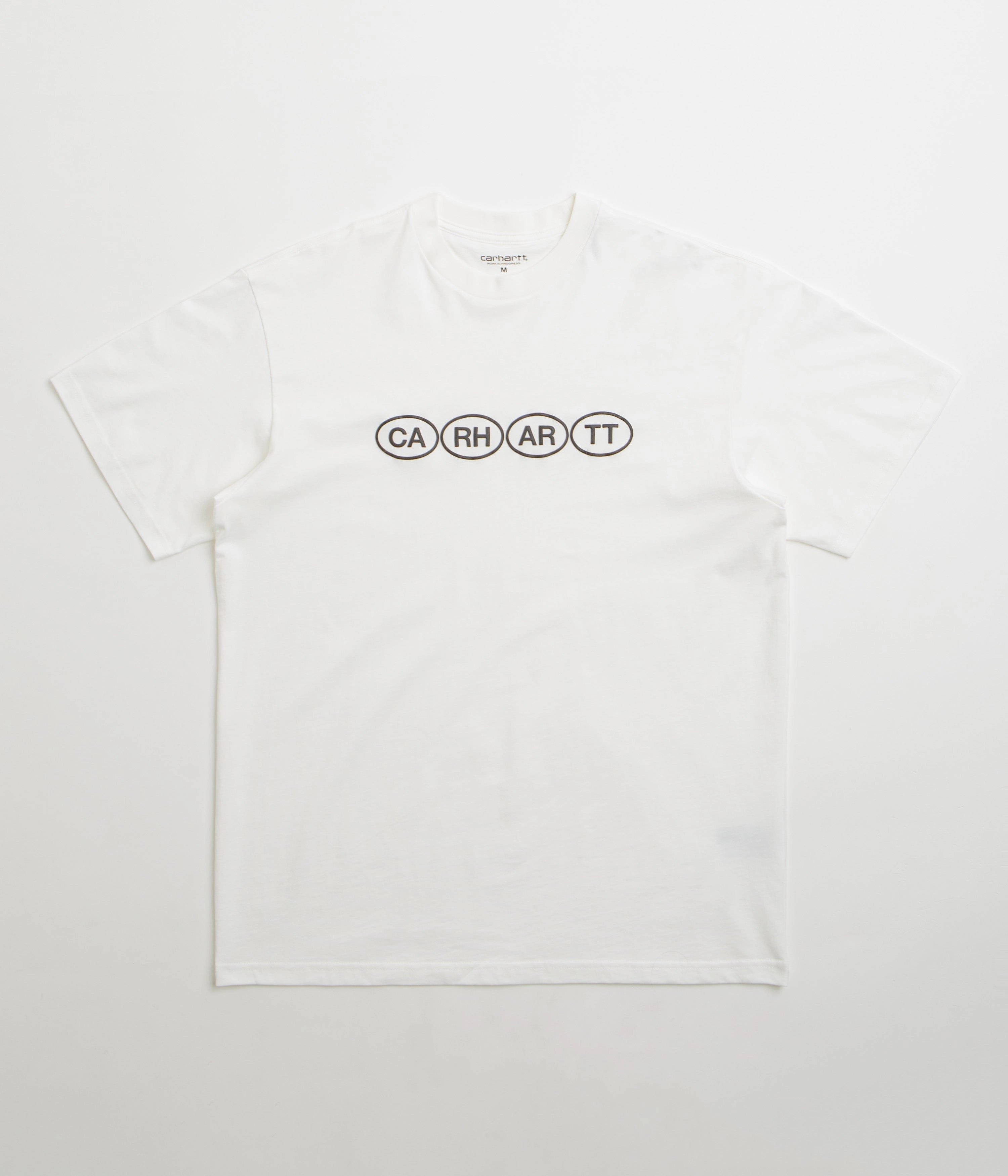 Carhartt Bumper T-Shirt - White / Black topstitching Anti Pilling Finish