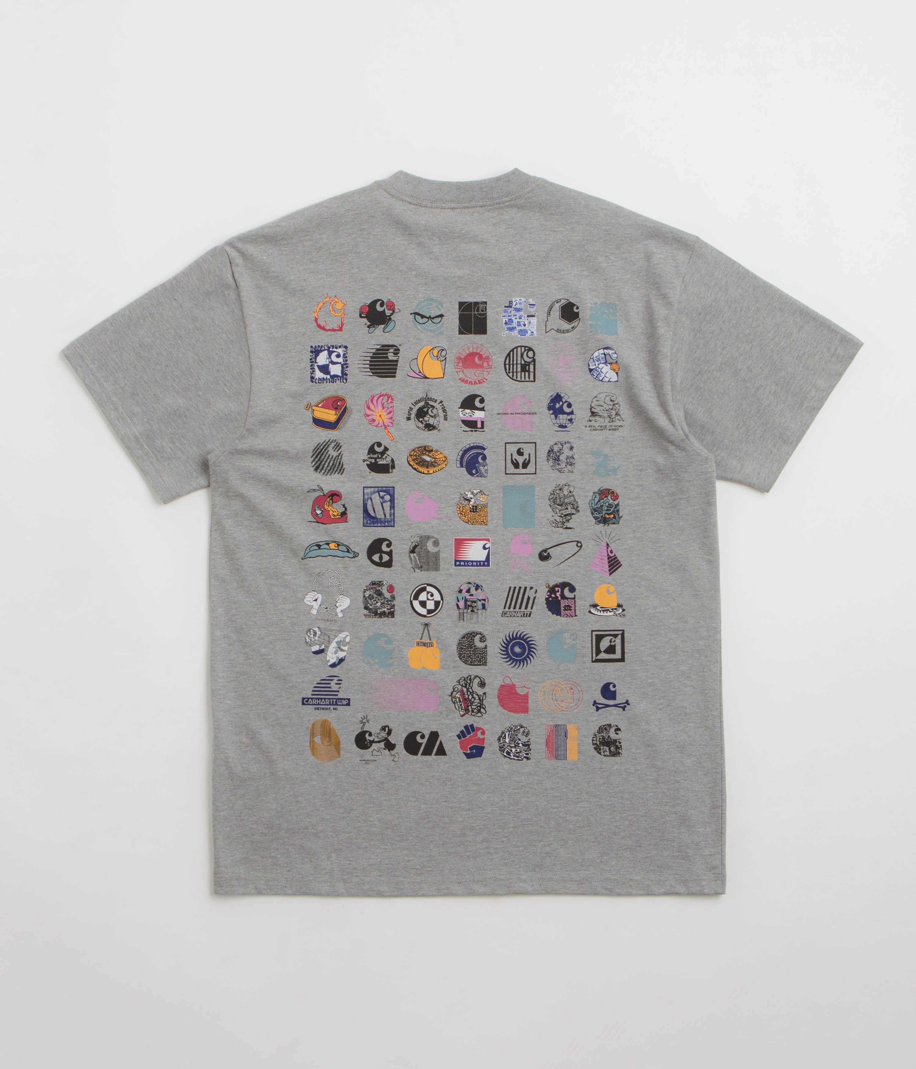 Carhartt C Logo Archive T-Shirt - Grey Heather ruffles