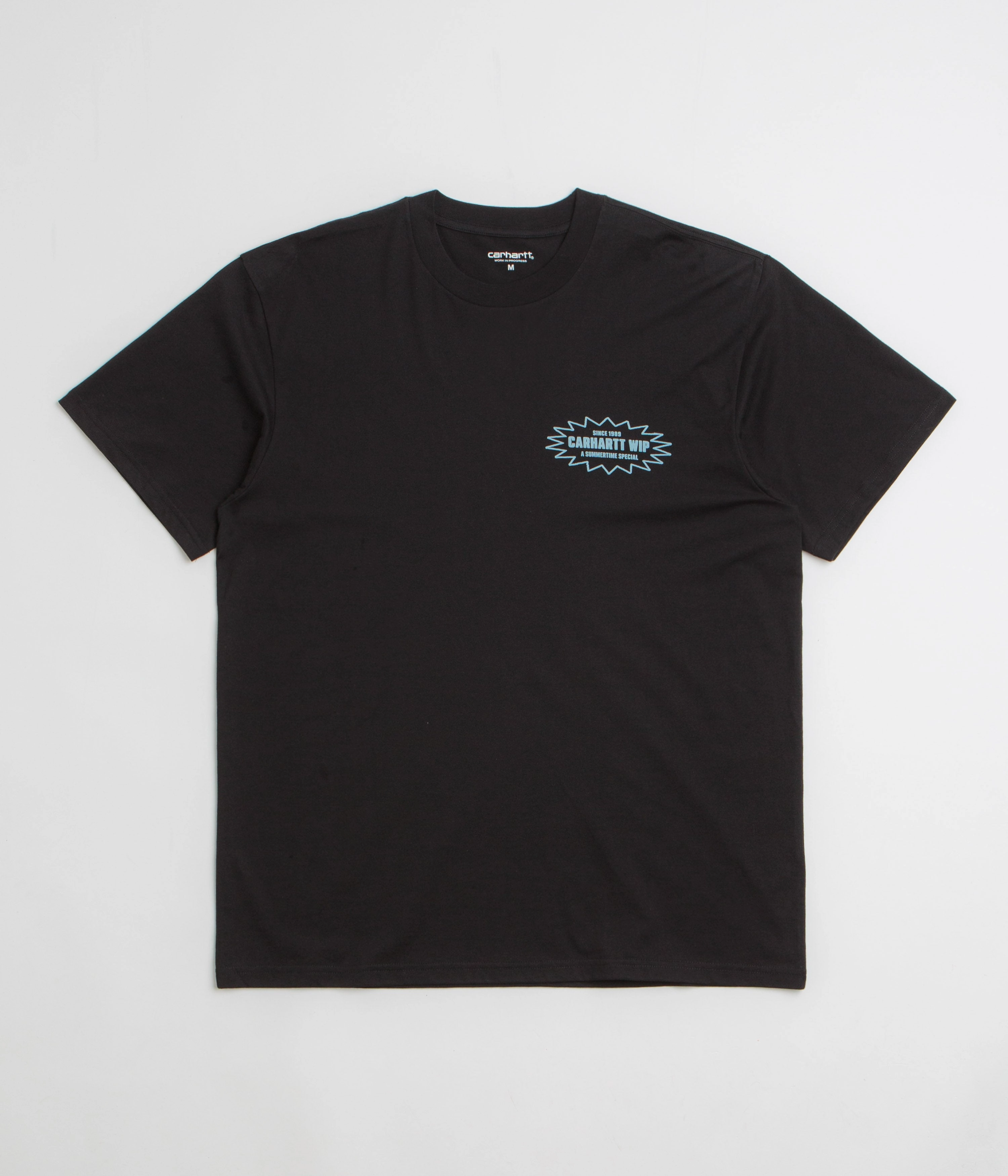 Carhartt Catalogue T-Shirt - Black / Bluebird Maxi length club