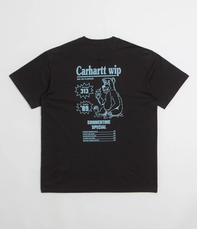 Matching Set Carhartt Catalogue T-Shirt - Black / Bluebird