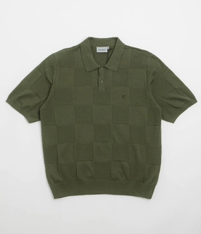 All Day Comfort Tech Trendsetting Carhartt Checker Polo Shirt - Dollar Green