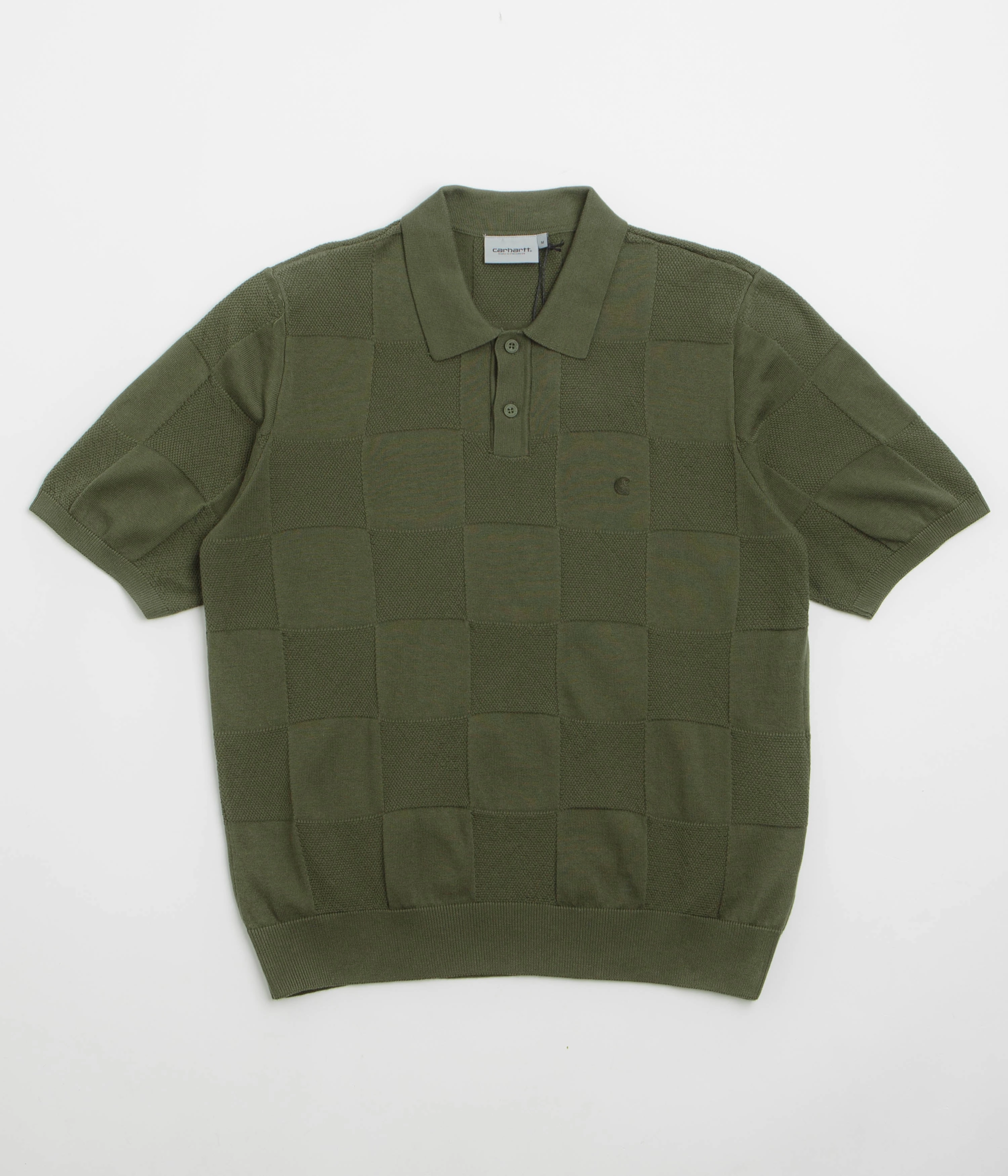 Casual Comfort birthday party Carhartt Checker Polo Shirt - Dollar Green