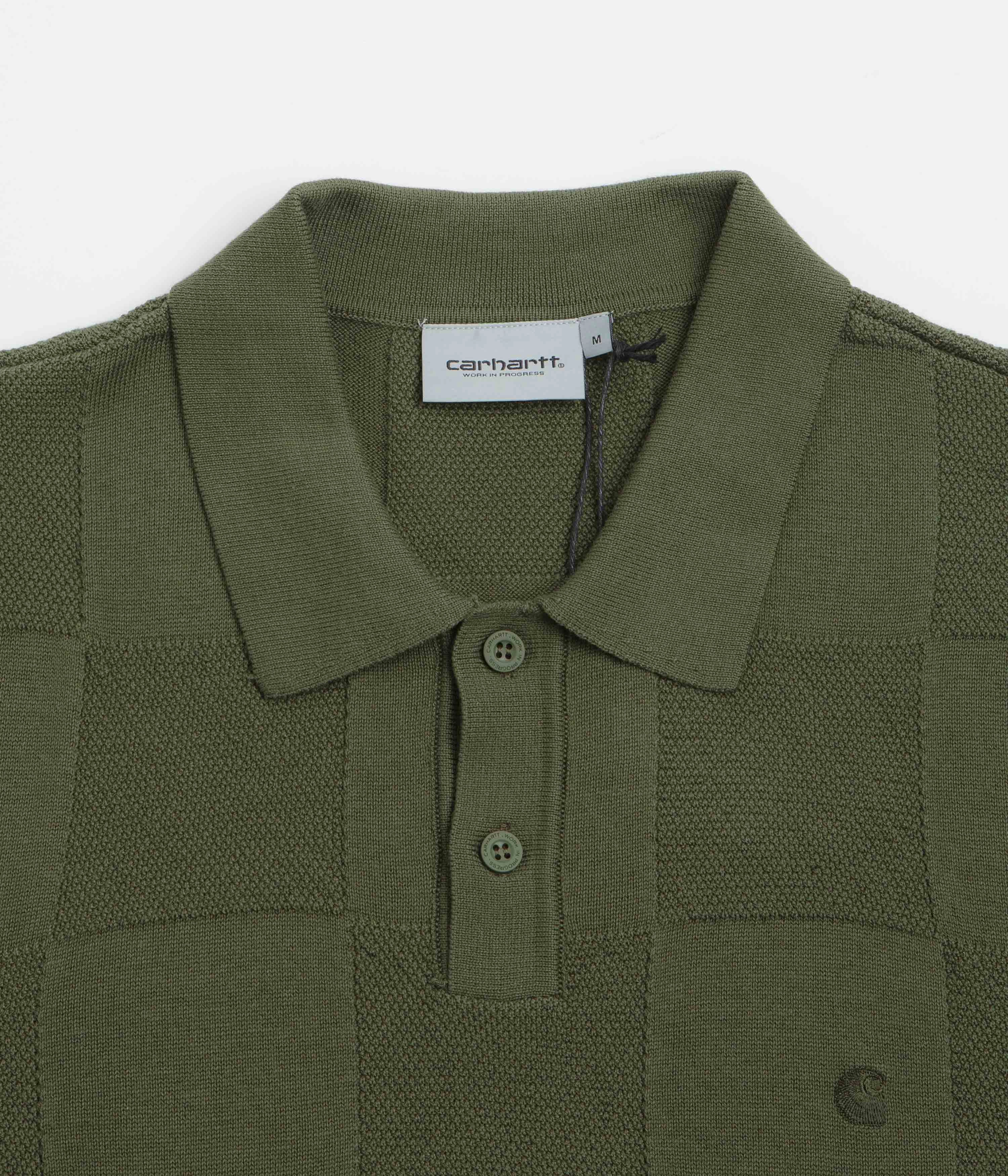 Carhartt Checker Polo Shirt - Dollar Green Odor Control Technology