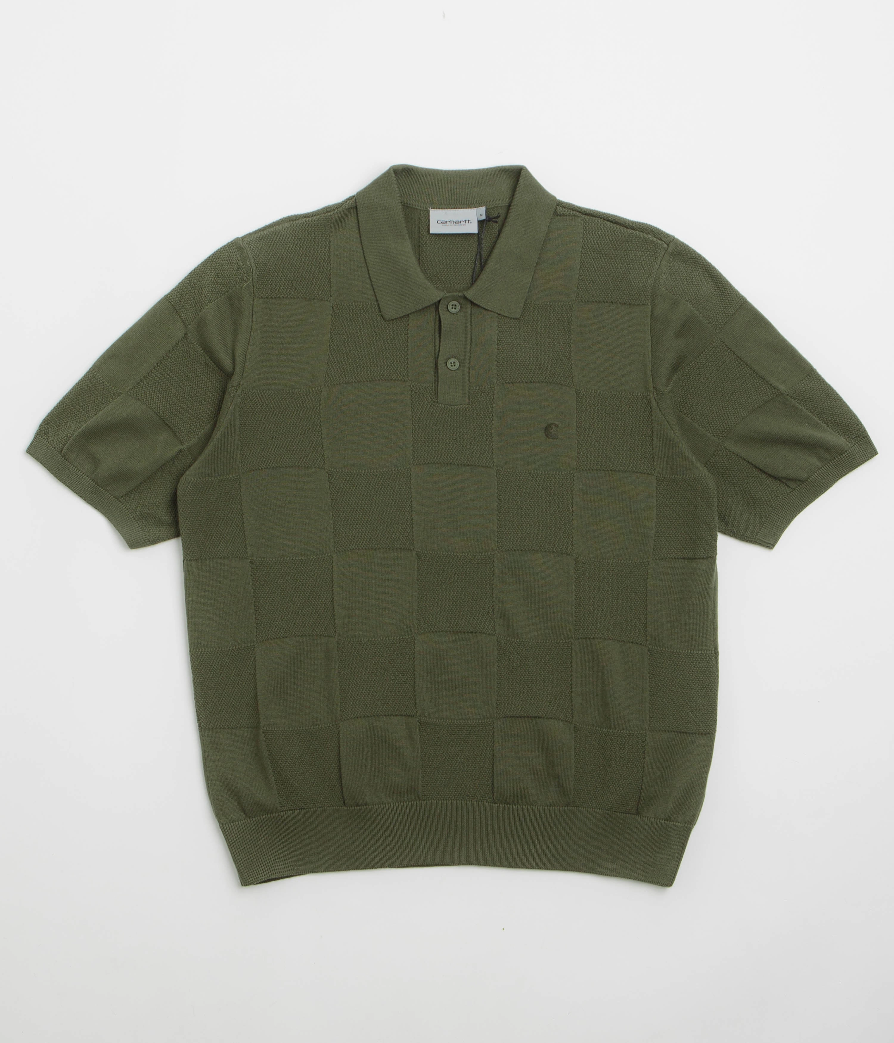 All Day Comfort Tech Trendsetting Carhartt Checker Polo Shirt - Dollar Green
