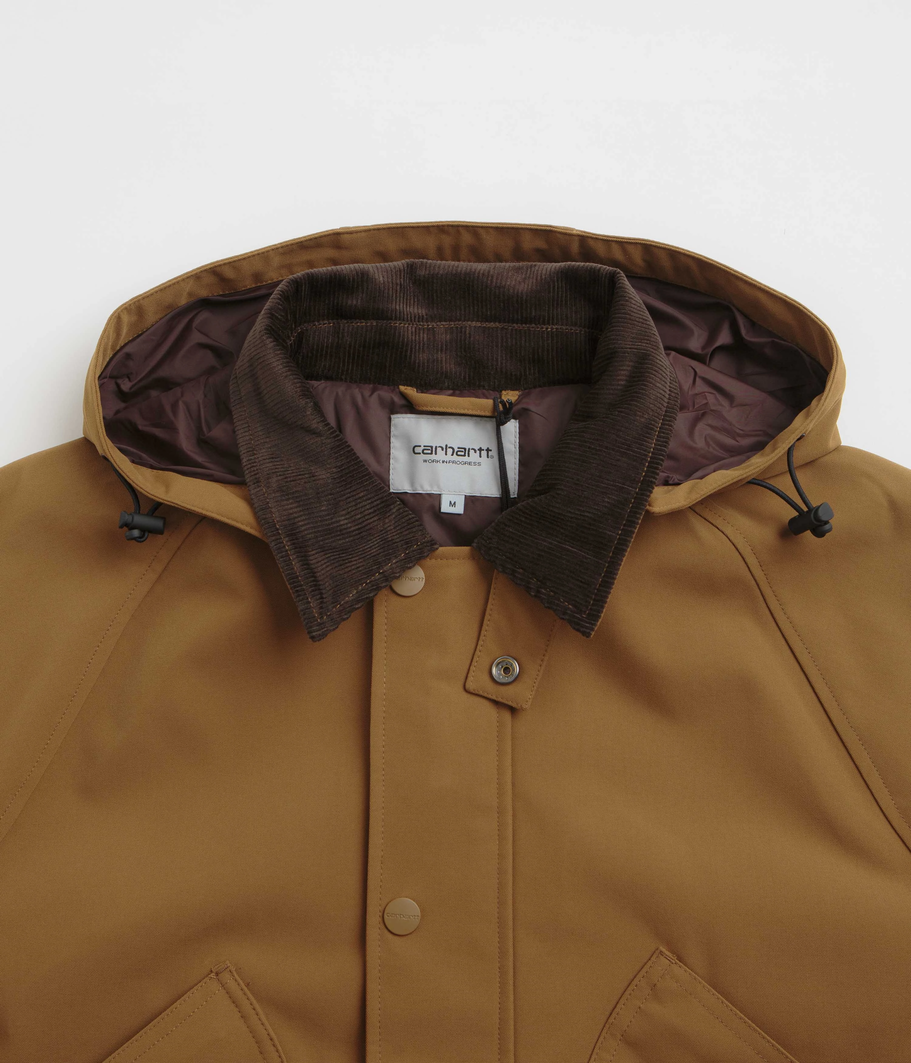 Carhartt Clarton Jacket - Hamilton Brown / Tobacco Water Resistant Shell Ribbed Knit Cuffs