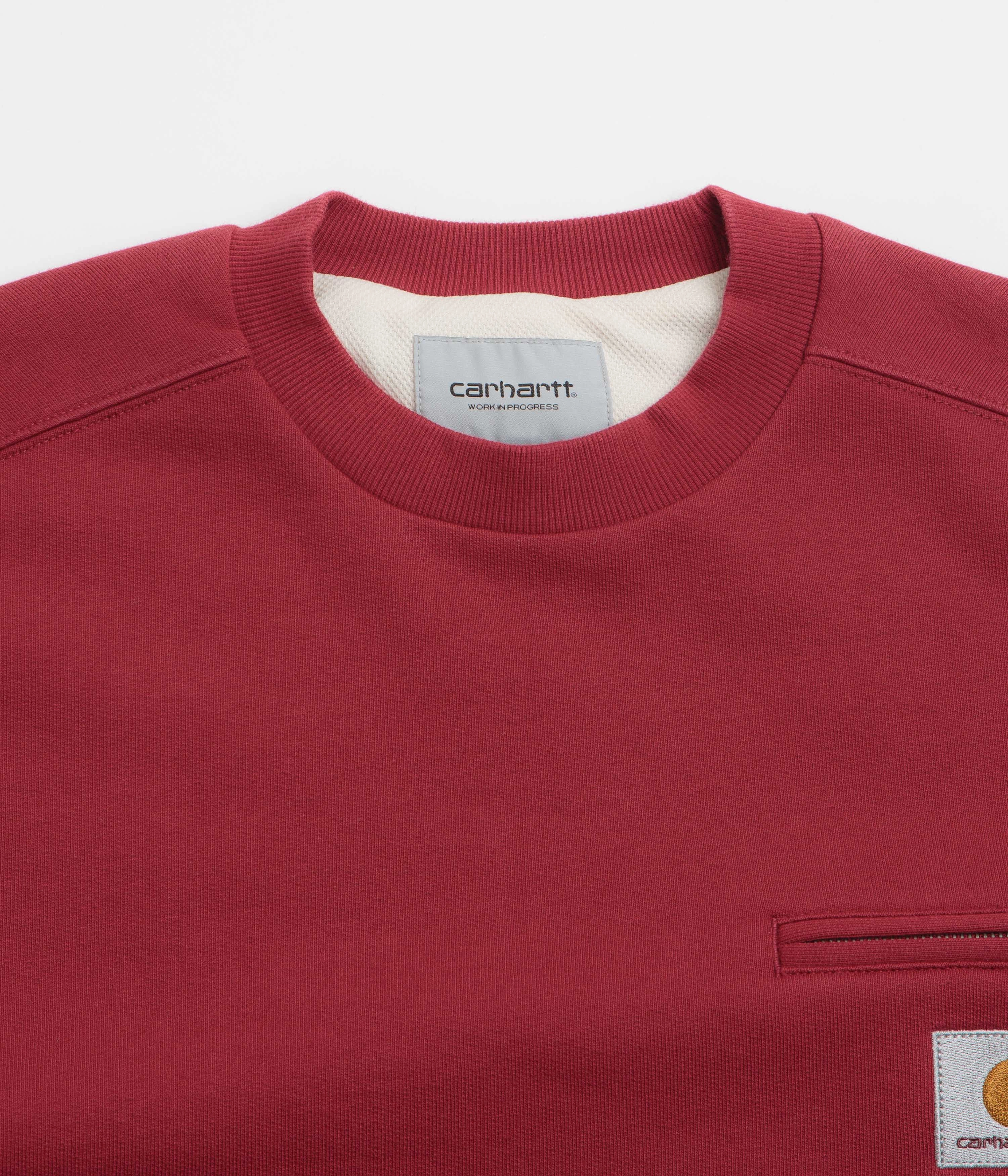 Carhartt Detroit Crewneck Sweatshirt - Scarlet Minimalist Wear