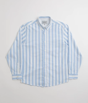 Outerwear Companion Carhartt Dillion Shirt - Dillion Stripe / Bleach / White