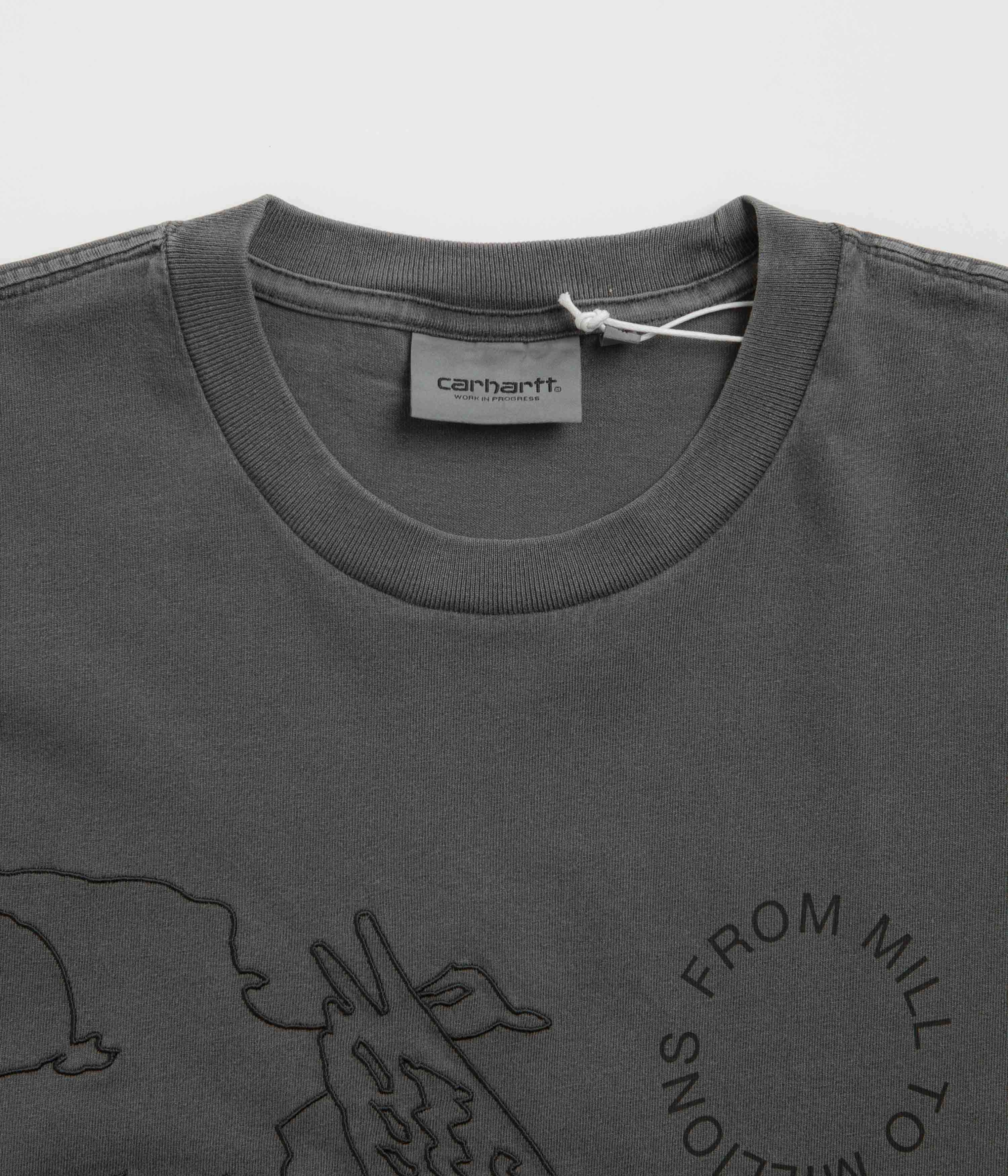 Carhartt Flying Ducks T-Shirt - Graphite Zip Closure Tight Fit