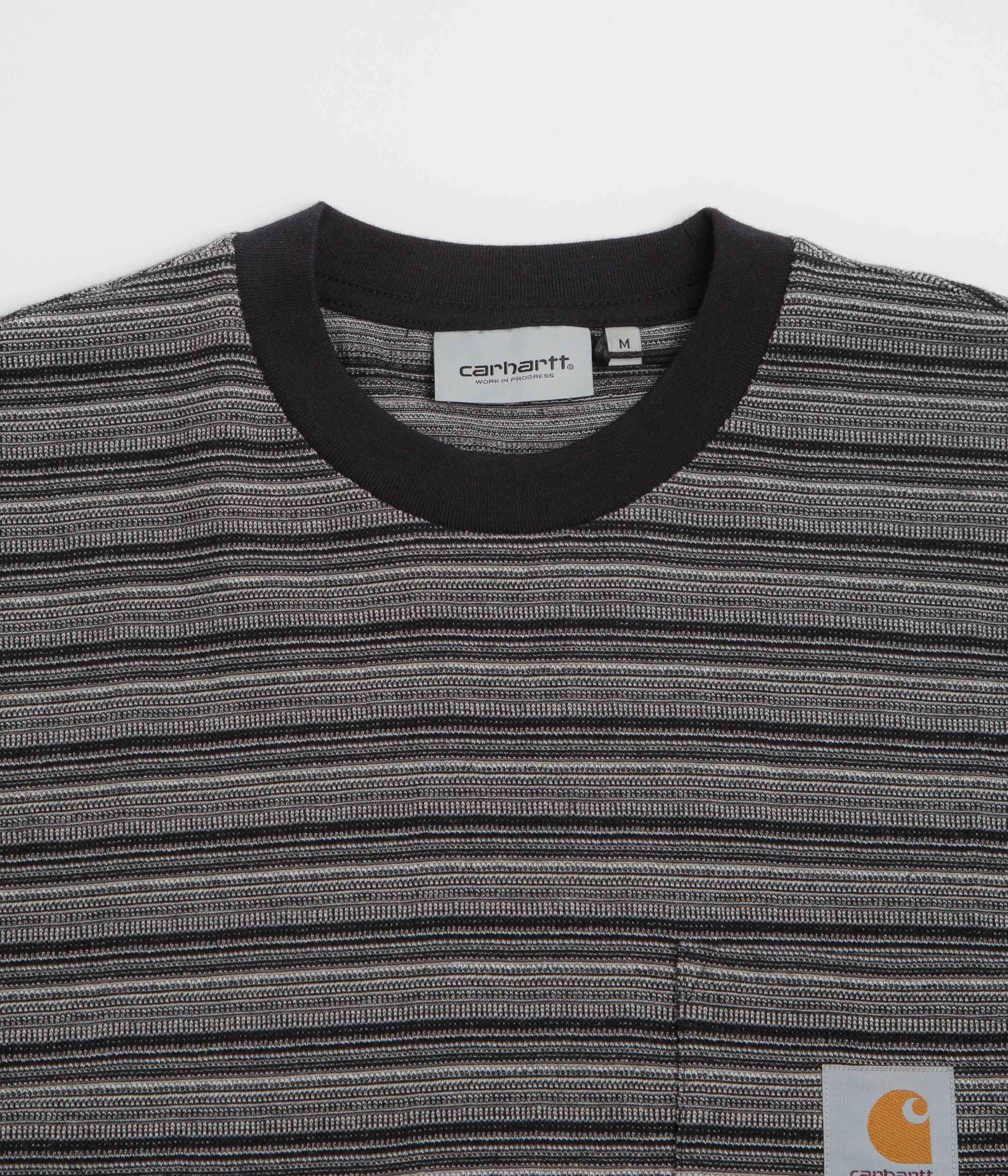 Carhartt Gellar Pocket T-Shirt - Gellar Stripe / Black Cool Climate