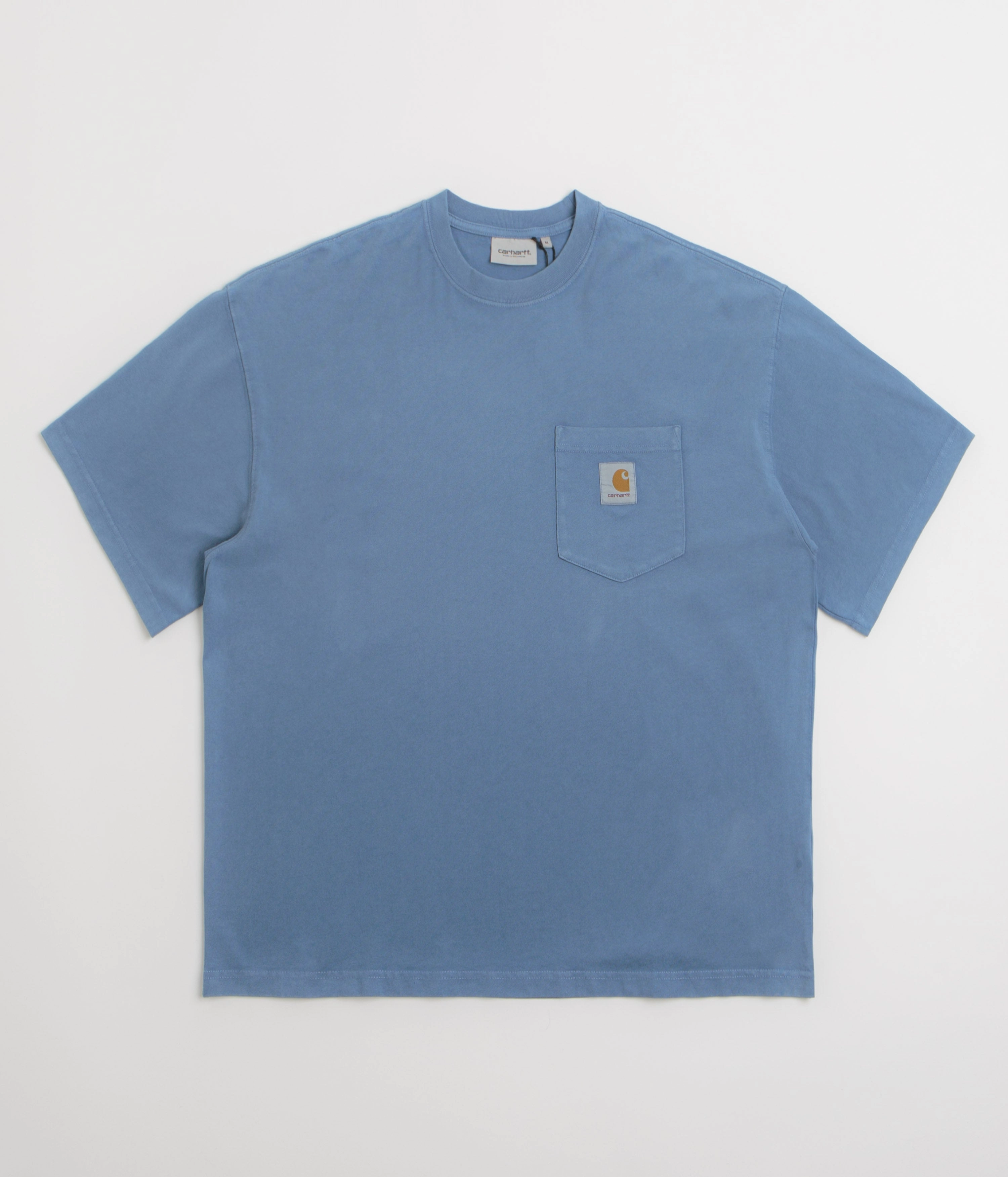 Low Profile Collar Stays custom size Carhartt Hudson Pocket T-Shirt - Sorrent
