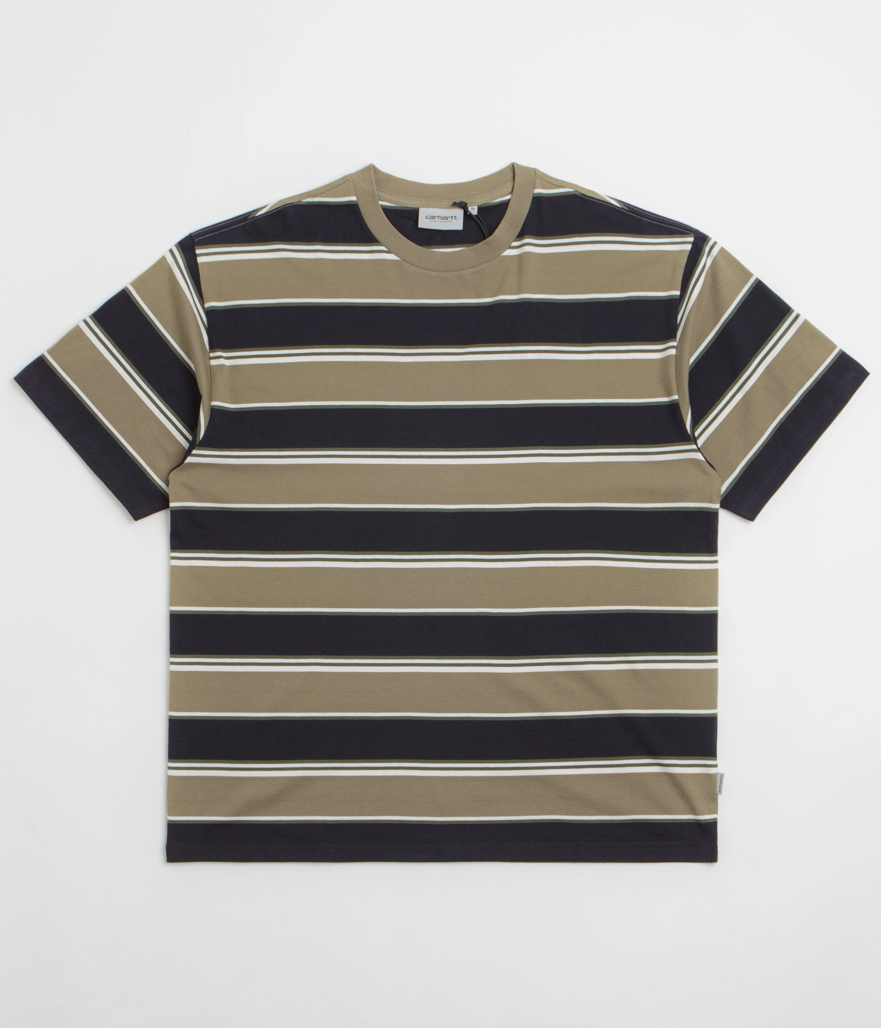 Dry climate Carhartt Malone T-Shirt - Malone Stripe / Brass