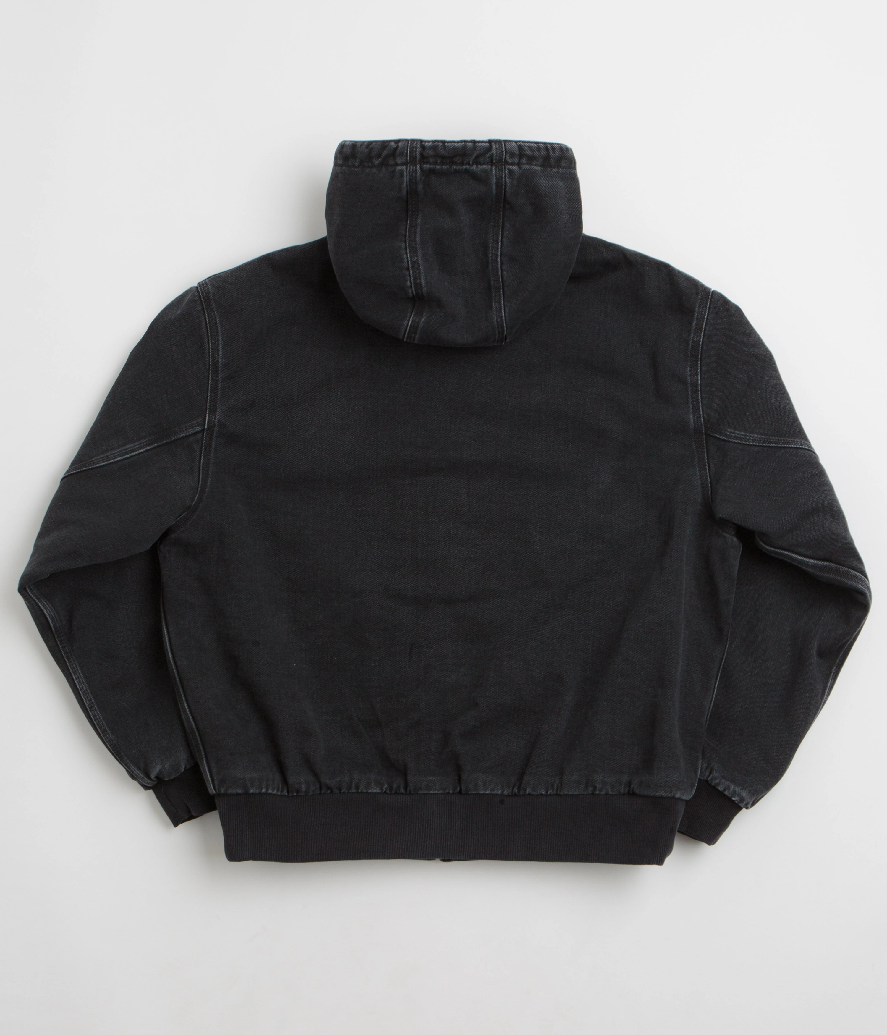 Carhartt OG Active Jacket - Black Stone Washed Insulated Lining Windproof Shell