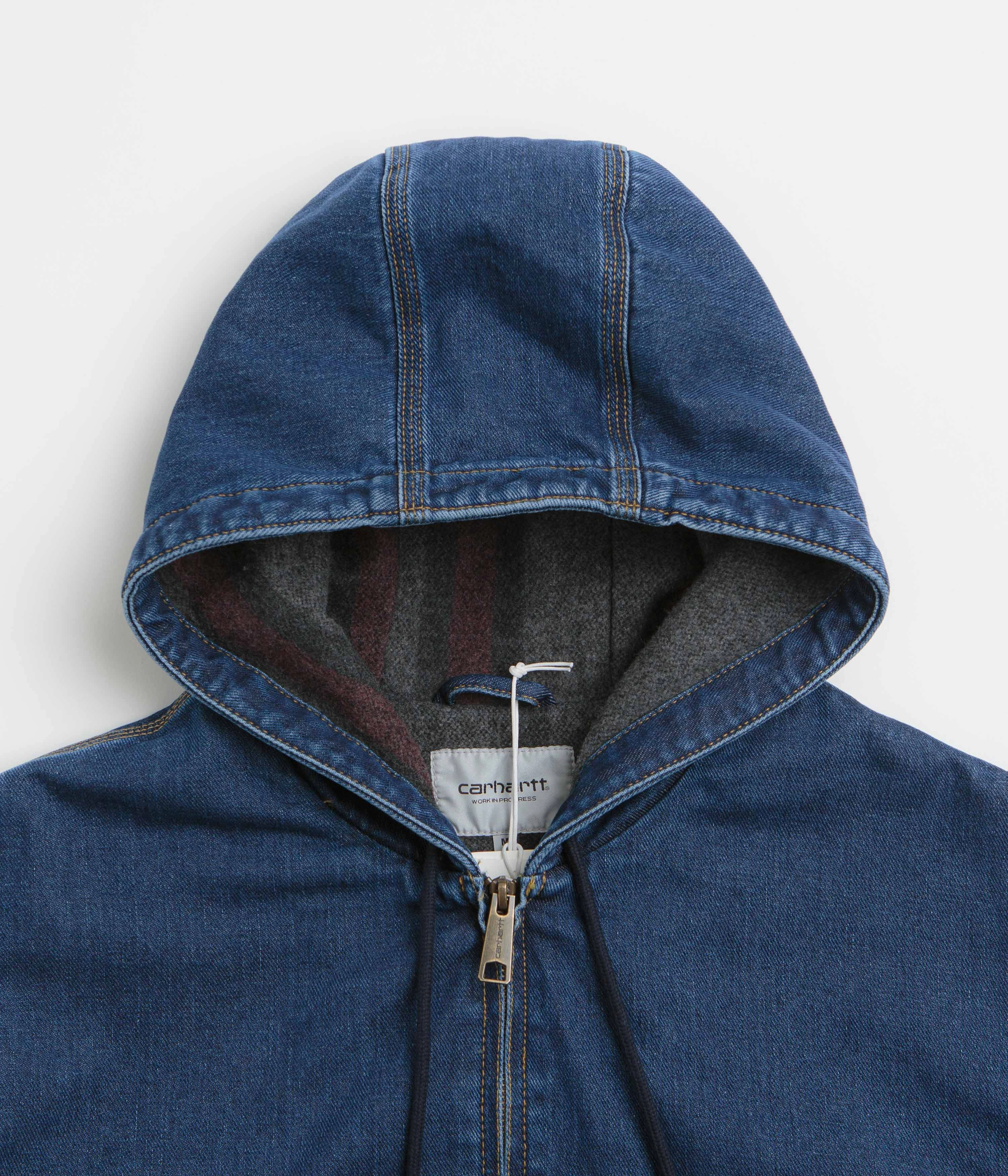 Carhartt OG Active Jacket - Blue Stone Washed Storm Fit Practical Comfort